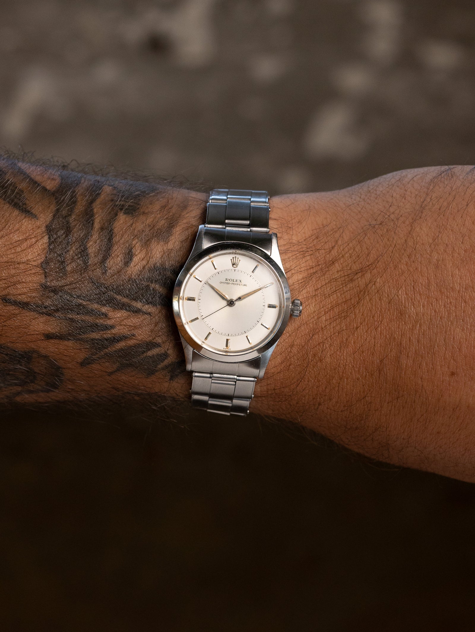 Rolex Oyster Perpetual Ref. 6532 - Silver 'Concentric-Sector' Dial