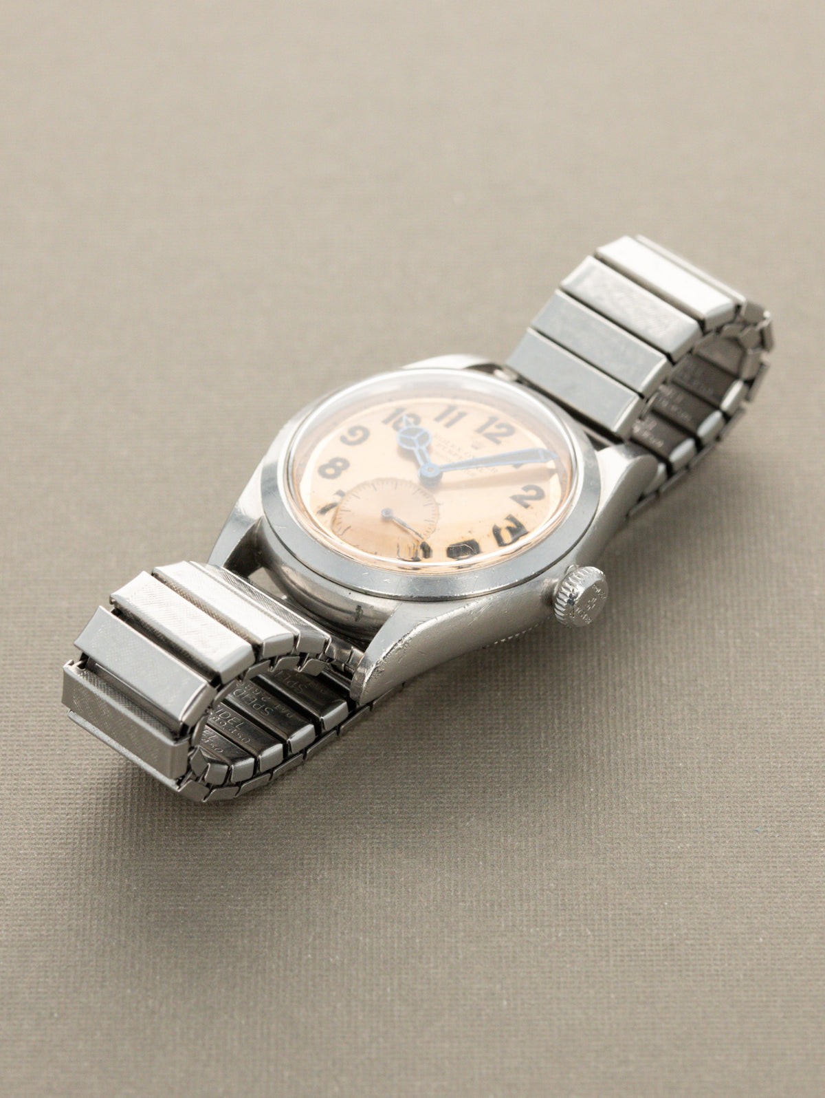 Rolex Oyster Perpetual 'Mid Size' Ref. 3767 - Silver 'Tangerine' Patina Dial
