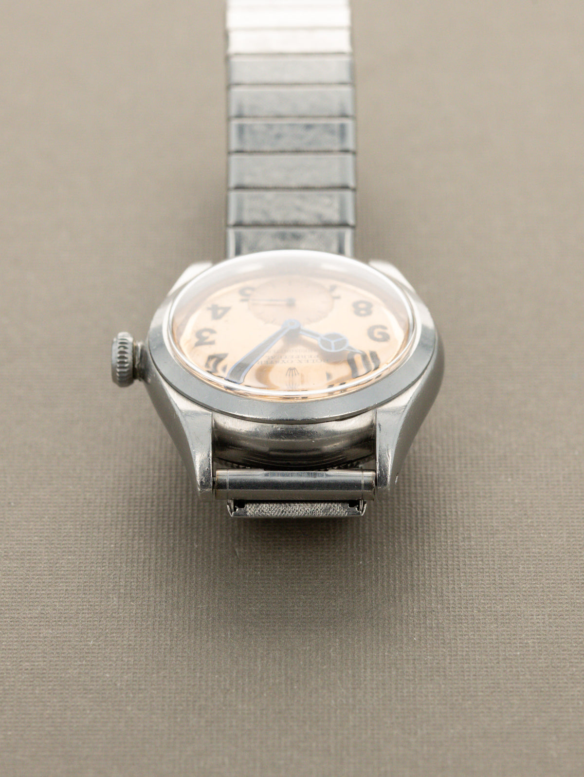 Rolex Oyster Perpetual 'Mid Size' Ref. 3767 - Silver 'Tangerine' Patina Dial