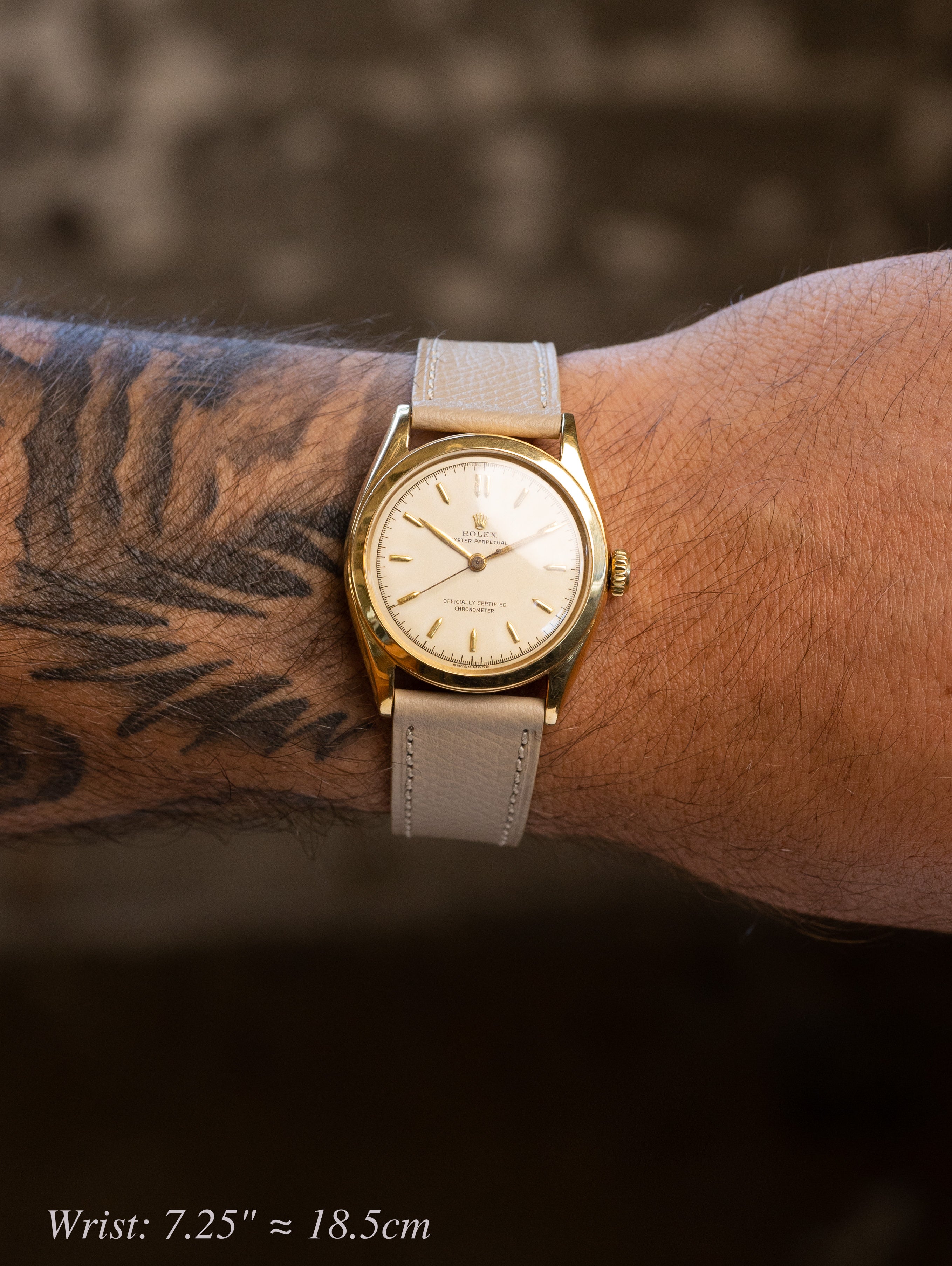 Rolex Oyster Perpetual Ref. 6084 - Non-Luminous 'Cream' Dial Unpolished
