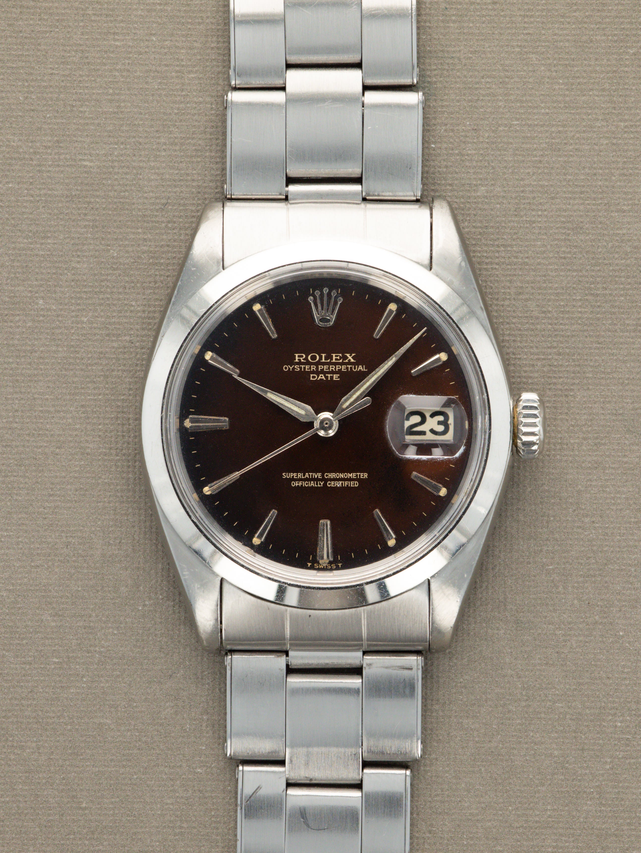 Rolex Oyster Perpetual Date Ref. 1500 - Tropical 'Gilt' Dial