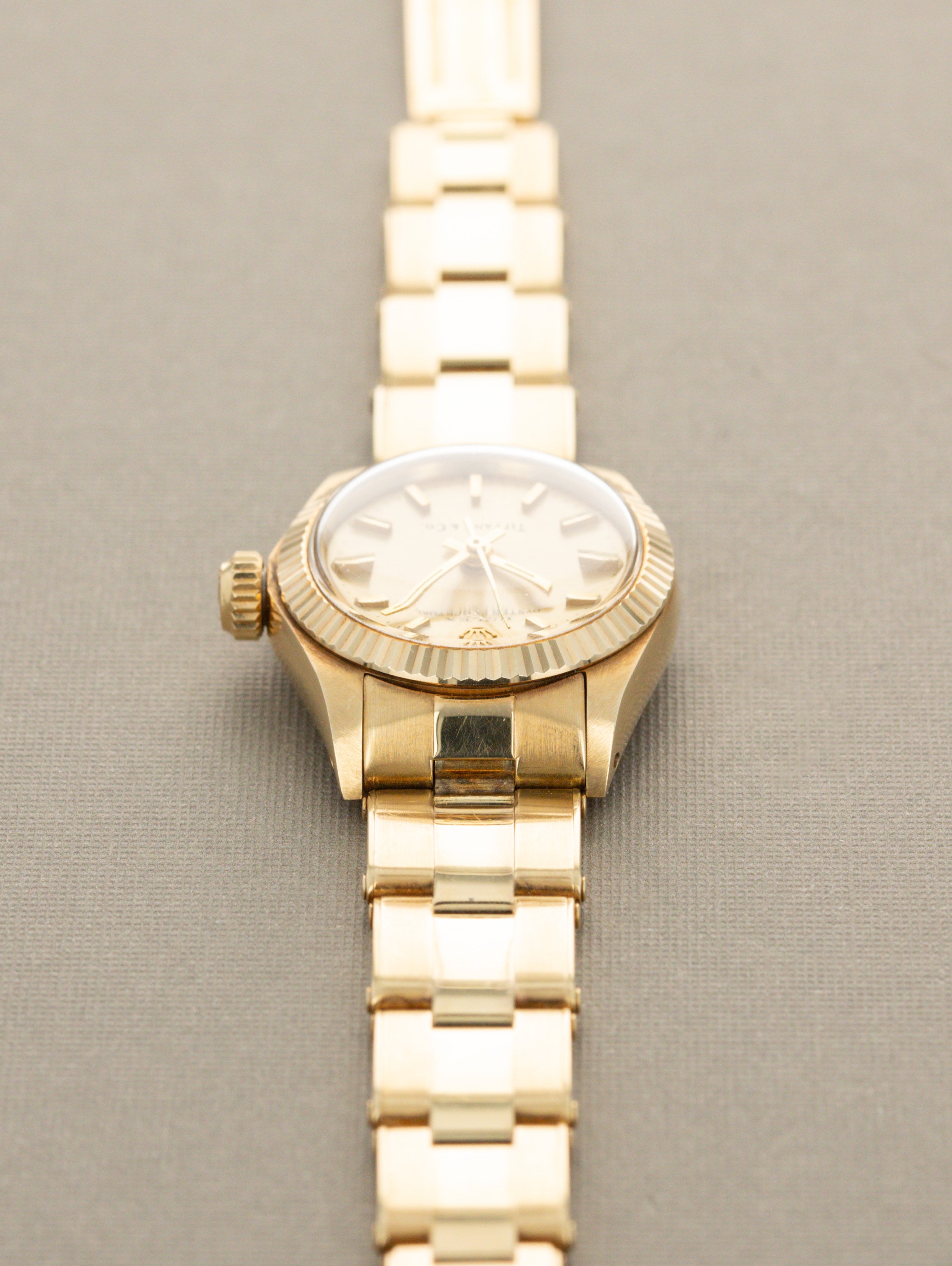Rolex Oyster Perpetual Ref. 6719 'Tiffany & Co.' - Sunburst Champagne Dial Unpolished