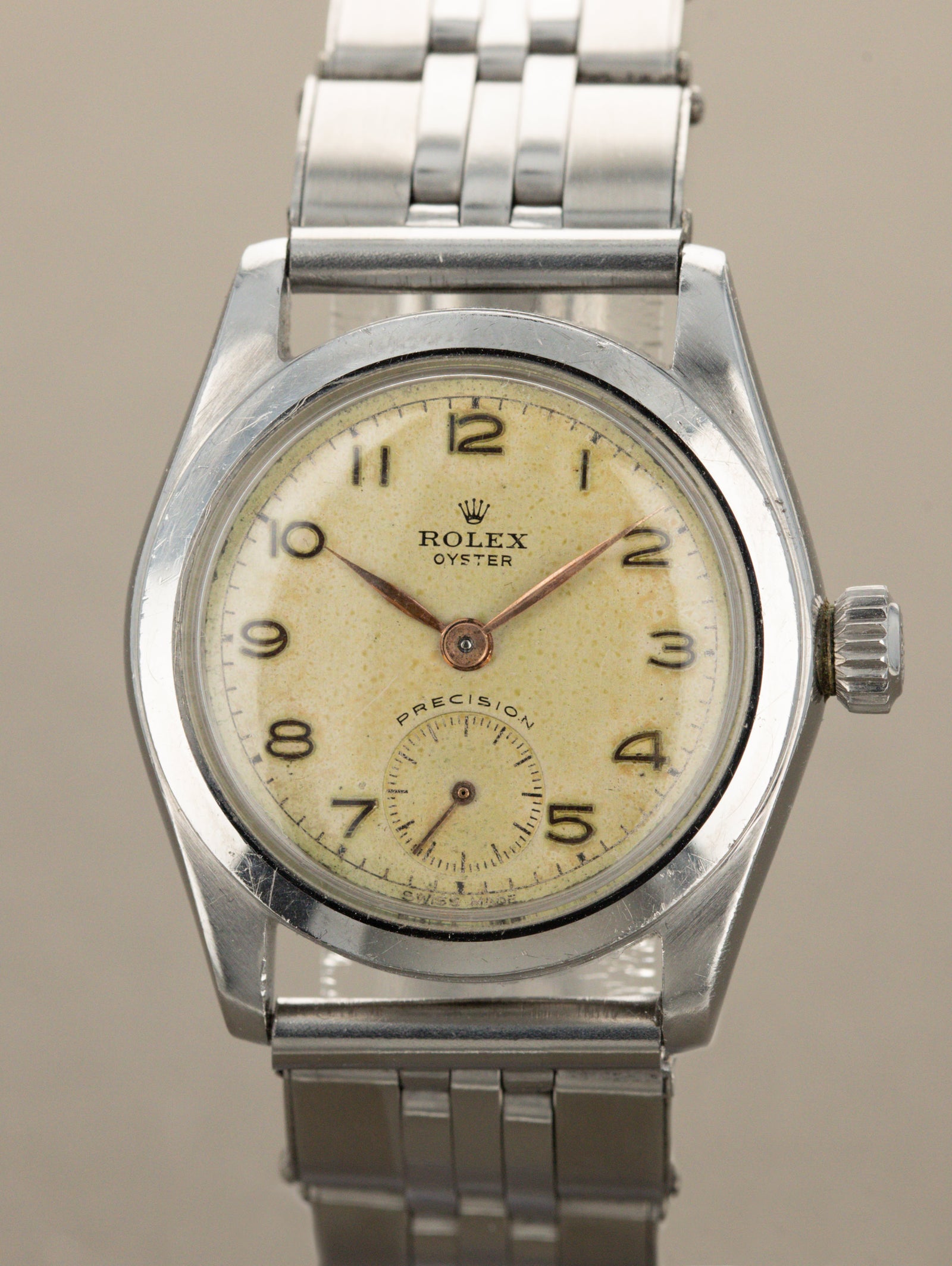Rolex Oyster Precision Ref. 2280 - Silver Patina Non-Luminous Dial