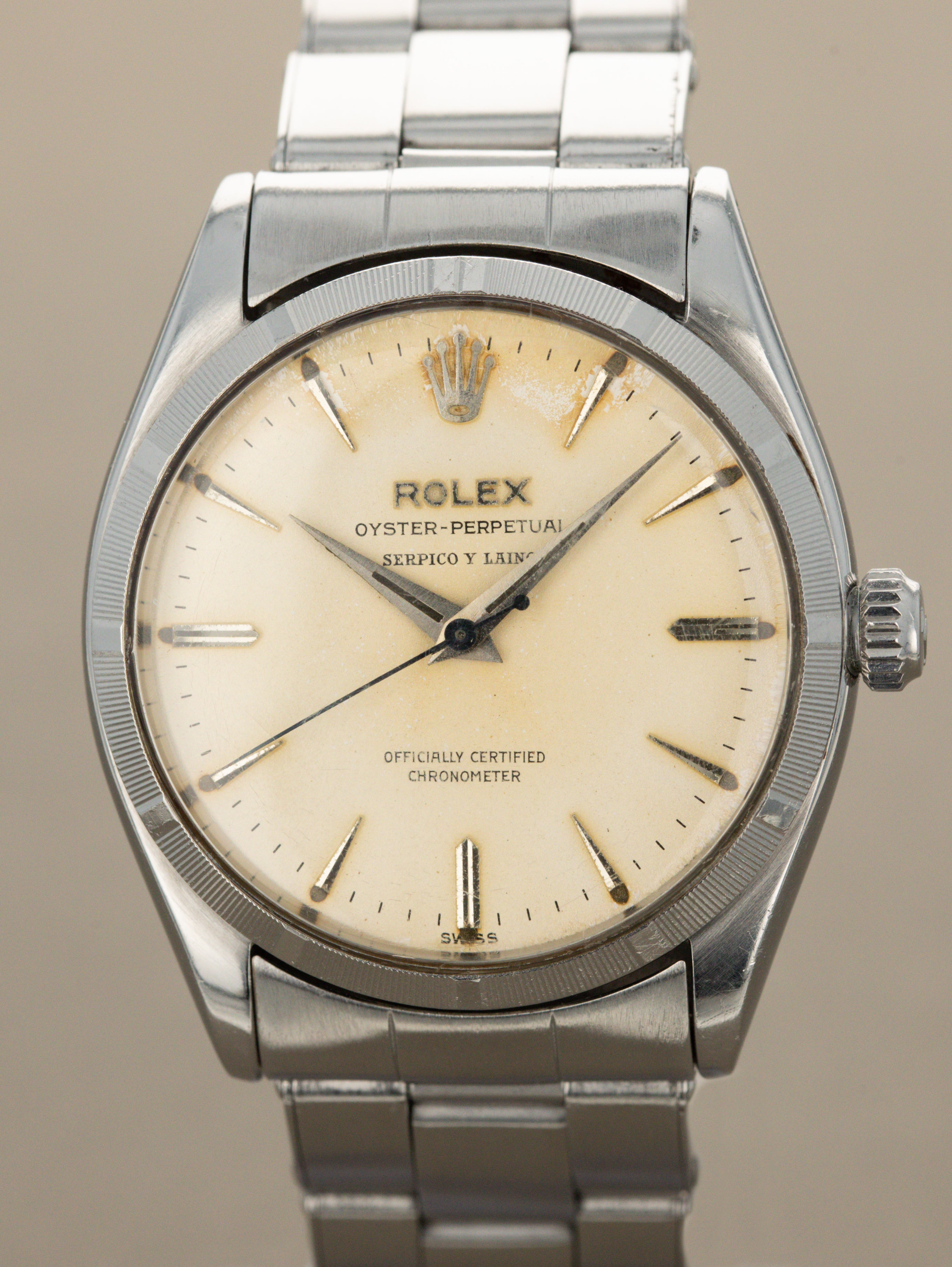 Rolex Oyster Perpetual Ref. 6565 - 'Serpico Y Laino' w/ Cream Patina Dial