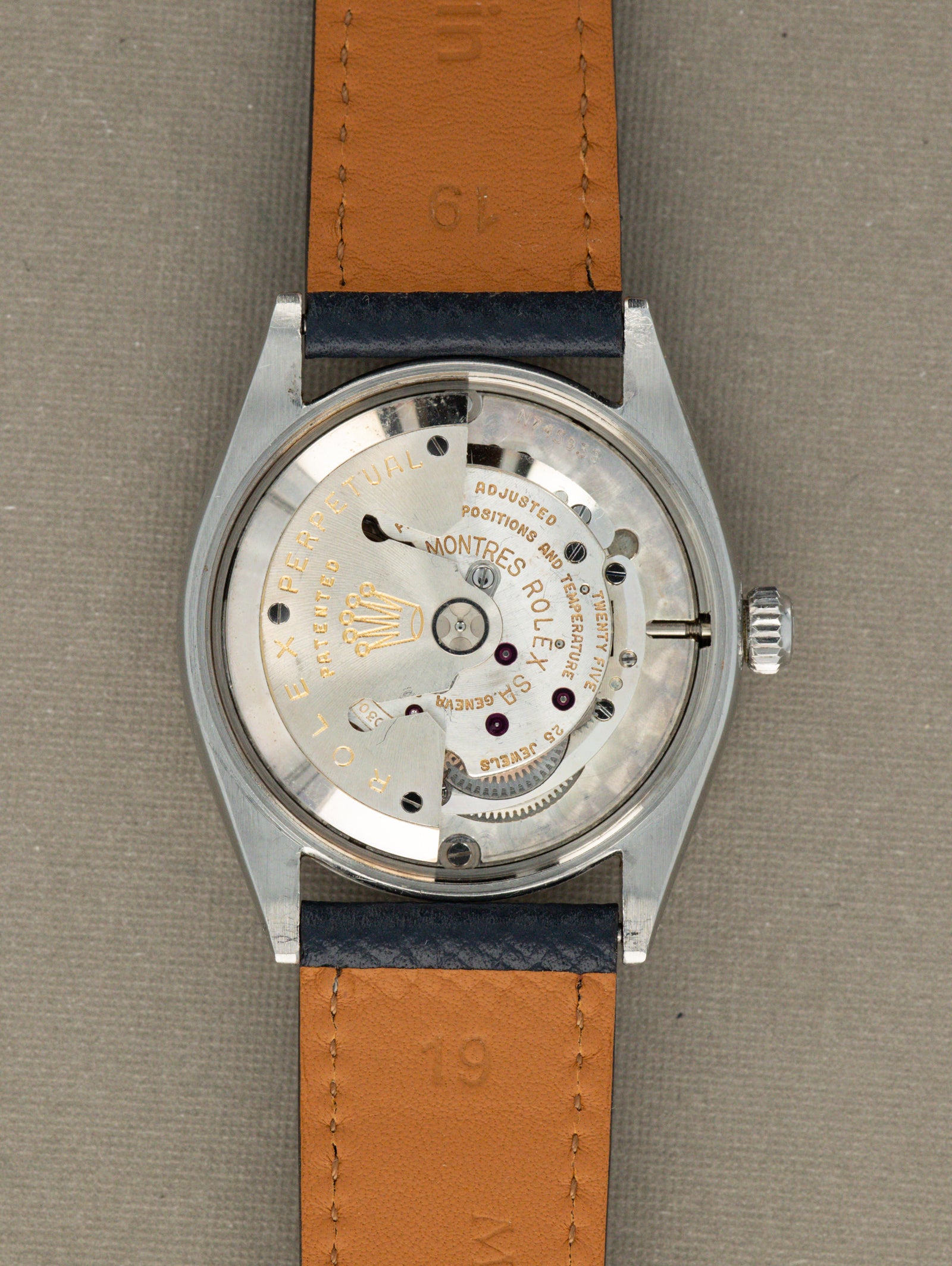 Rolex Oyster Perpetual Ref. 6564 - 'Satin' White Patina Dial