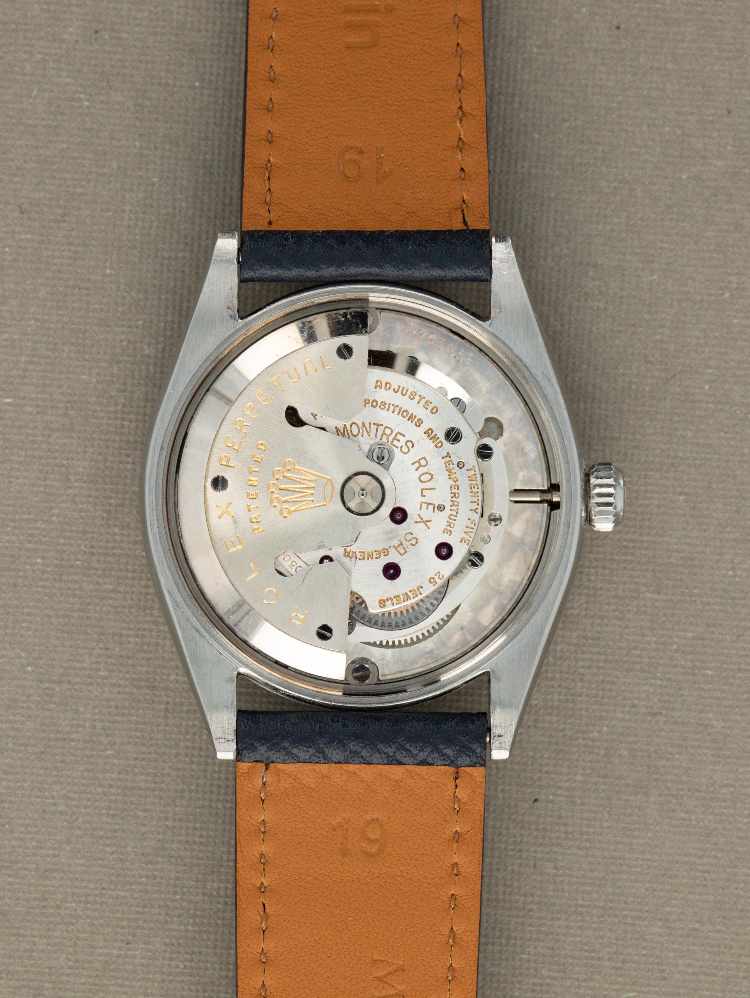 Rolex Oyster Perpetual Ref. 6564 - 'Satin' White Patina Dial