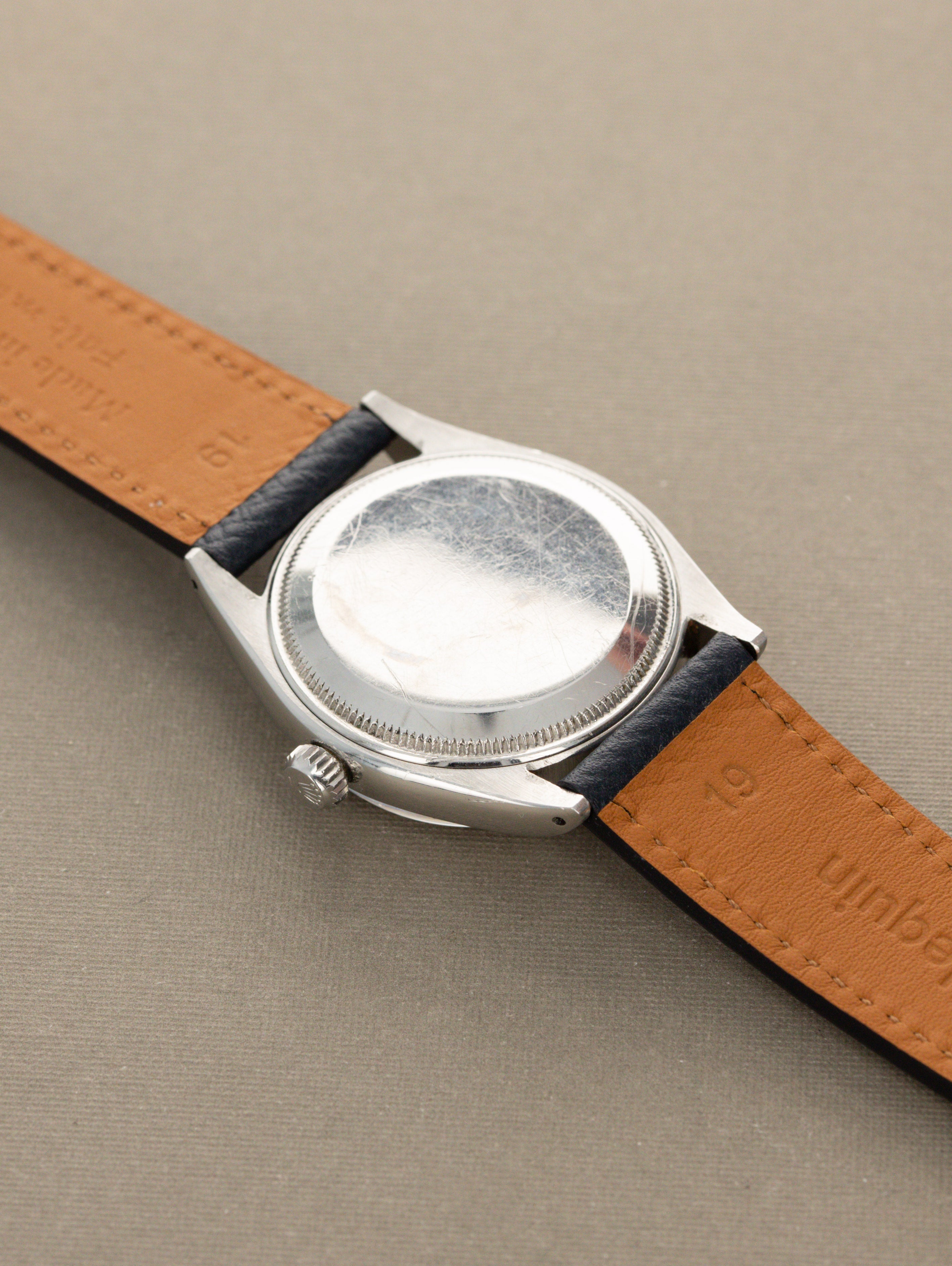 Rolex Oyster Perpetual Ref. 6564 - 'Satin' White Patina Dial