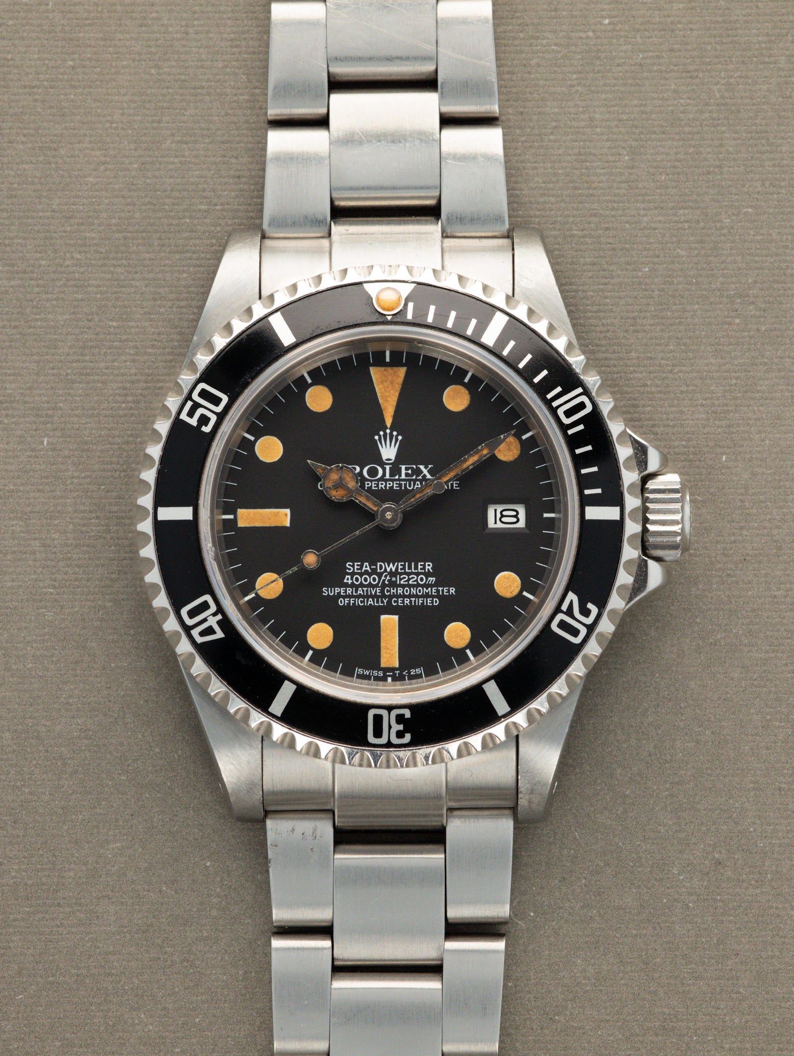 Rolex Sea-Dweller Ref. 16660 - 'Triple 6' Matte Black Transitional 'Pumpkin' Unpolished