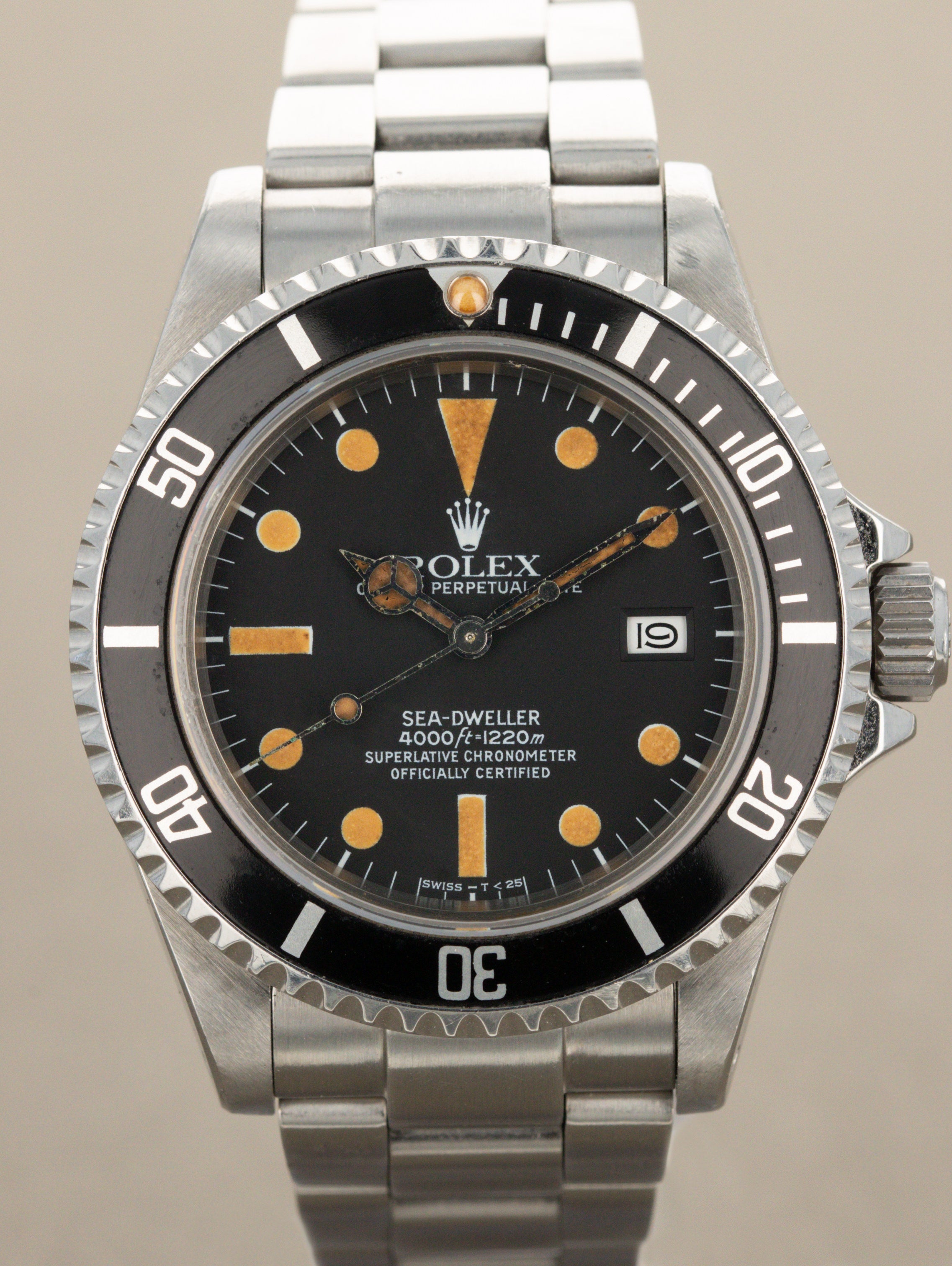 Rolex Sea-Dweller Ref. 16660 - 'Triple 6' Matte Black Transitional 'Pumpkin' Unpolished