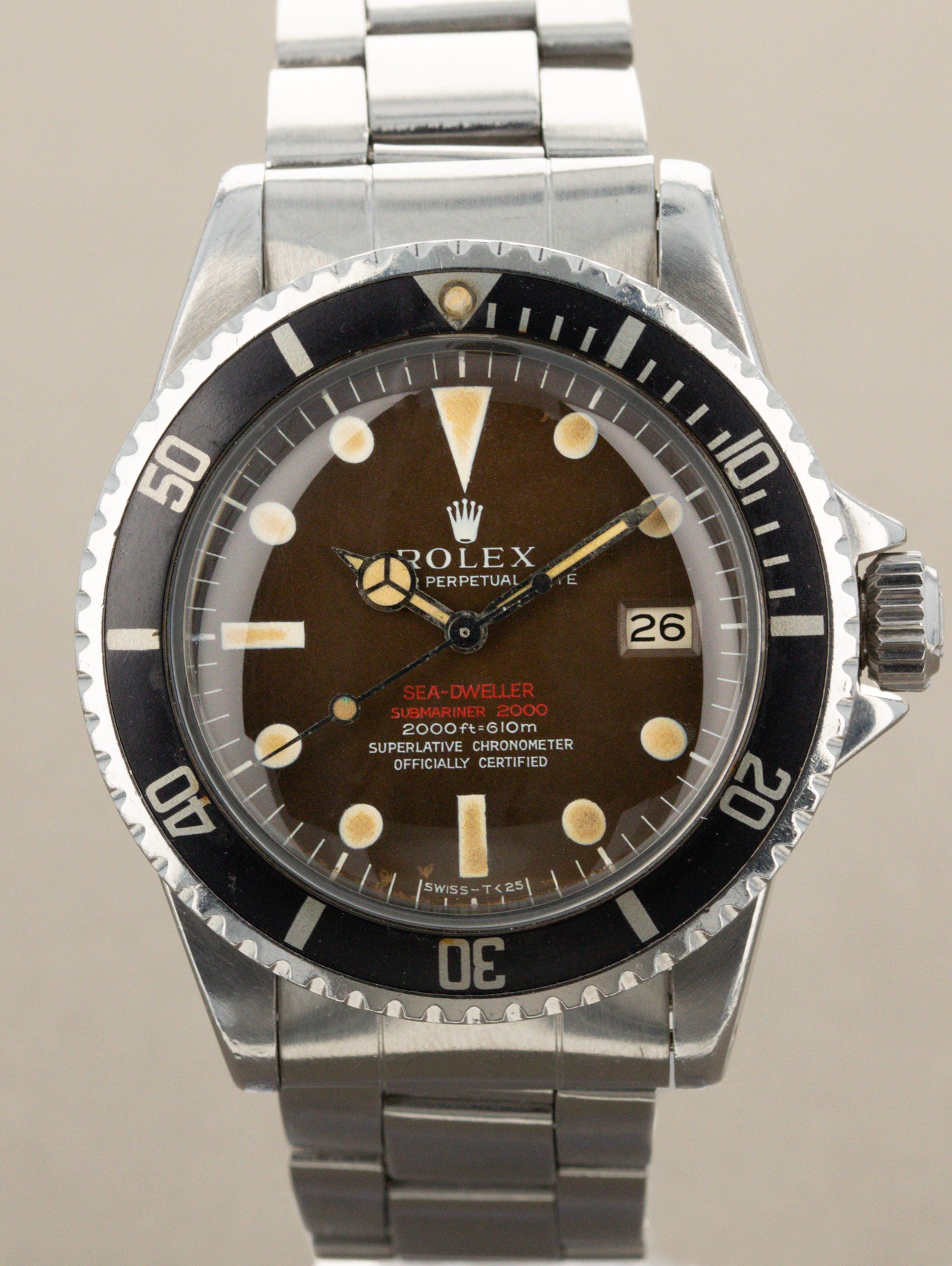 Rolex Sea Dweller Ref. 1665 Double Red Tropical Thin Case