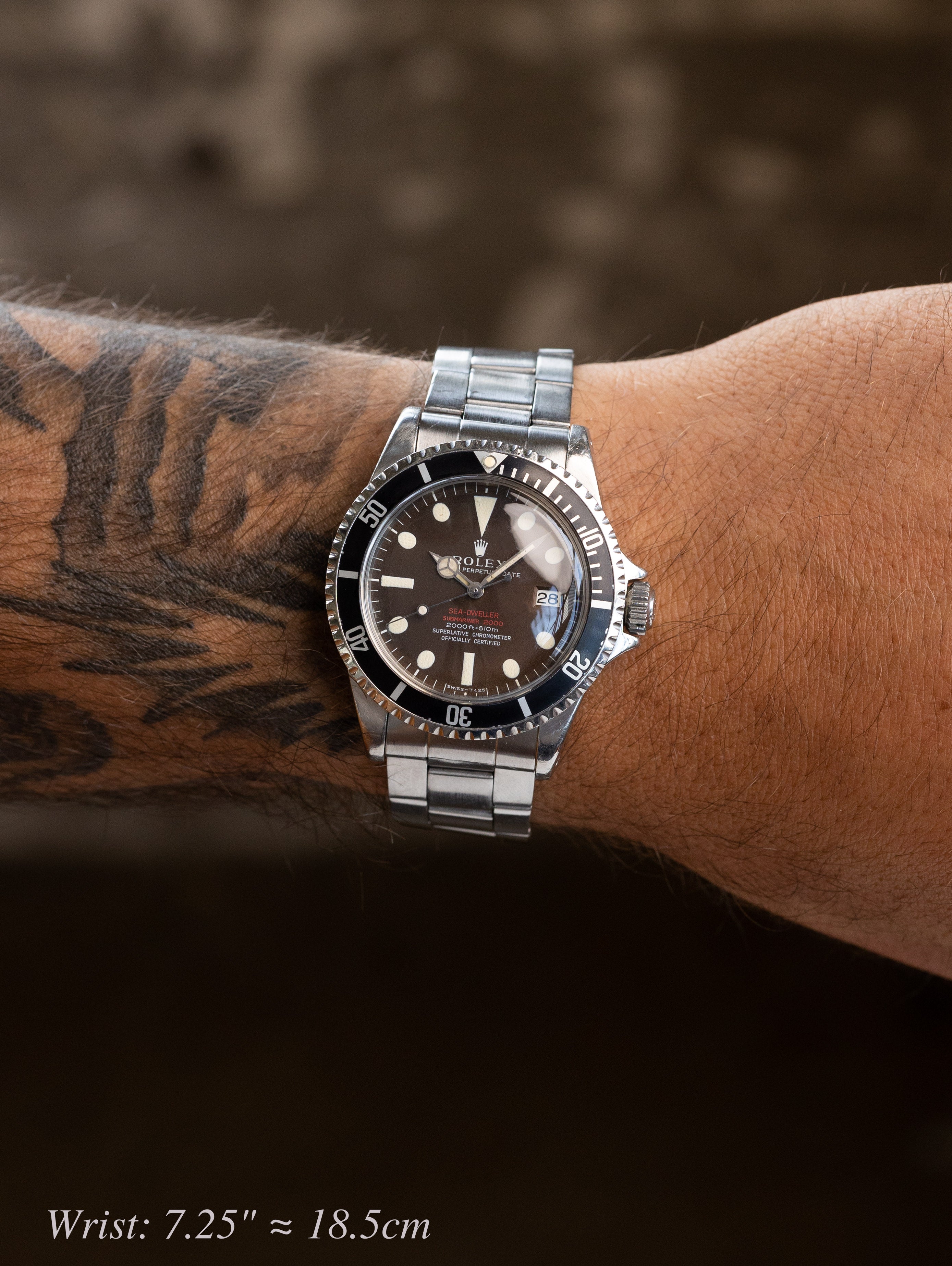 Rolex Sea-Dweller Ref. 1665 'Double Red' - Patent Pending 'Thin Case' With 'Tropical' Dial