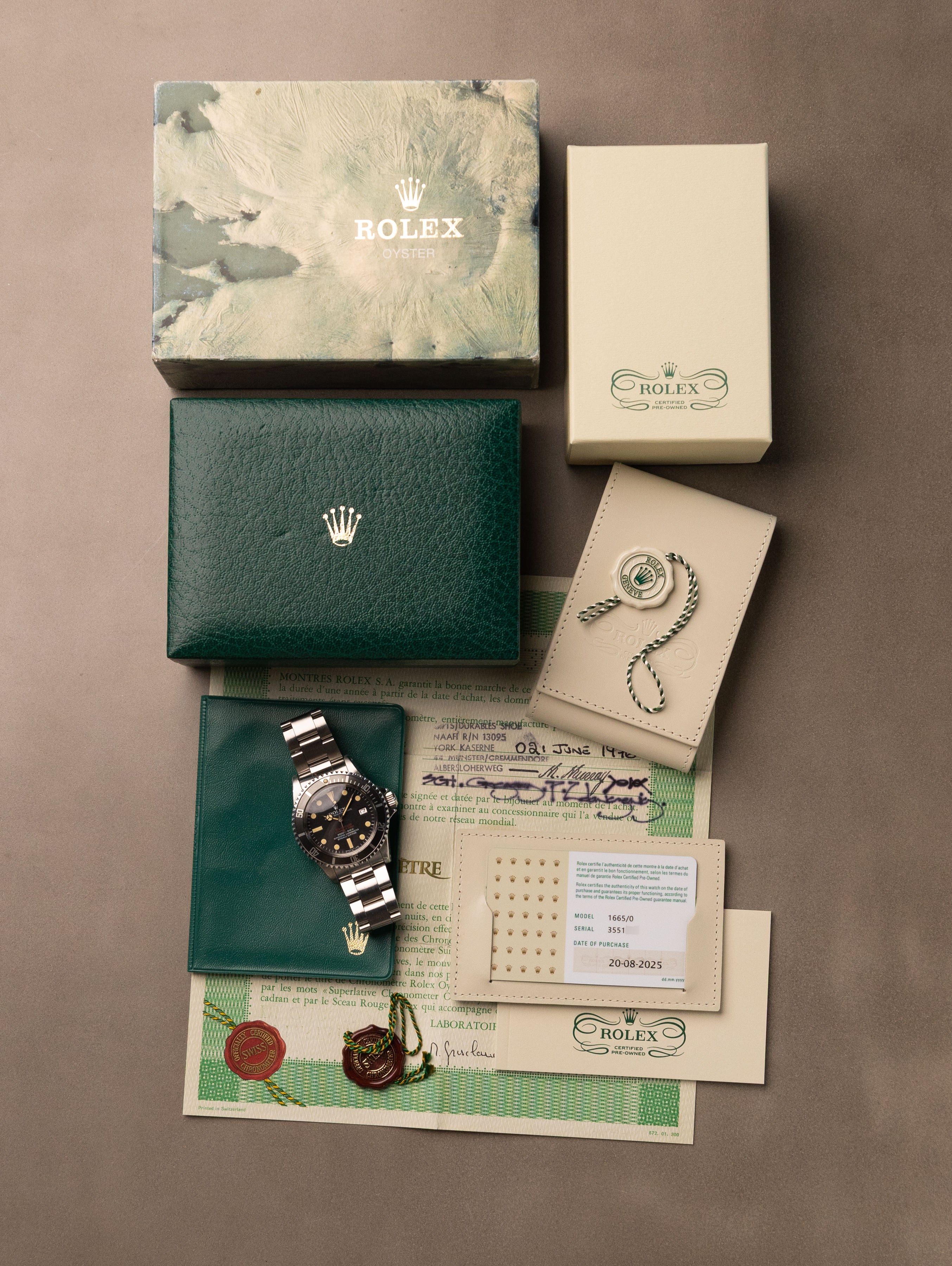 Rolex Sea-Dweller Ref. 1665 - 'Double Red' MK3 Dial w/ Box & Papers