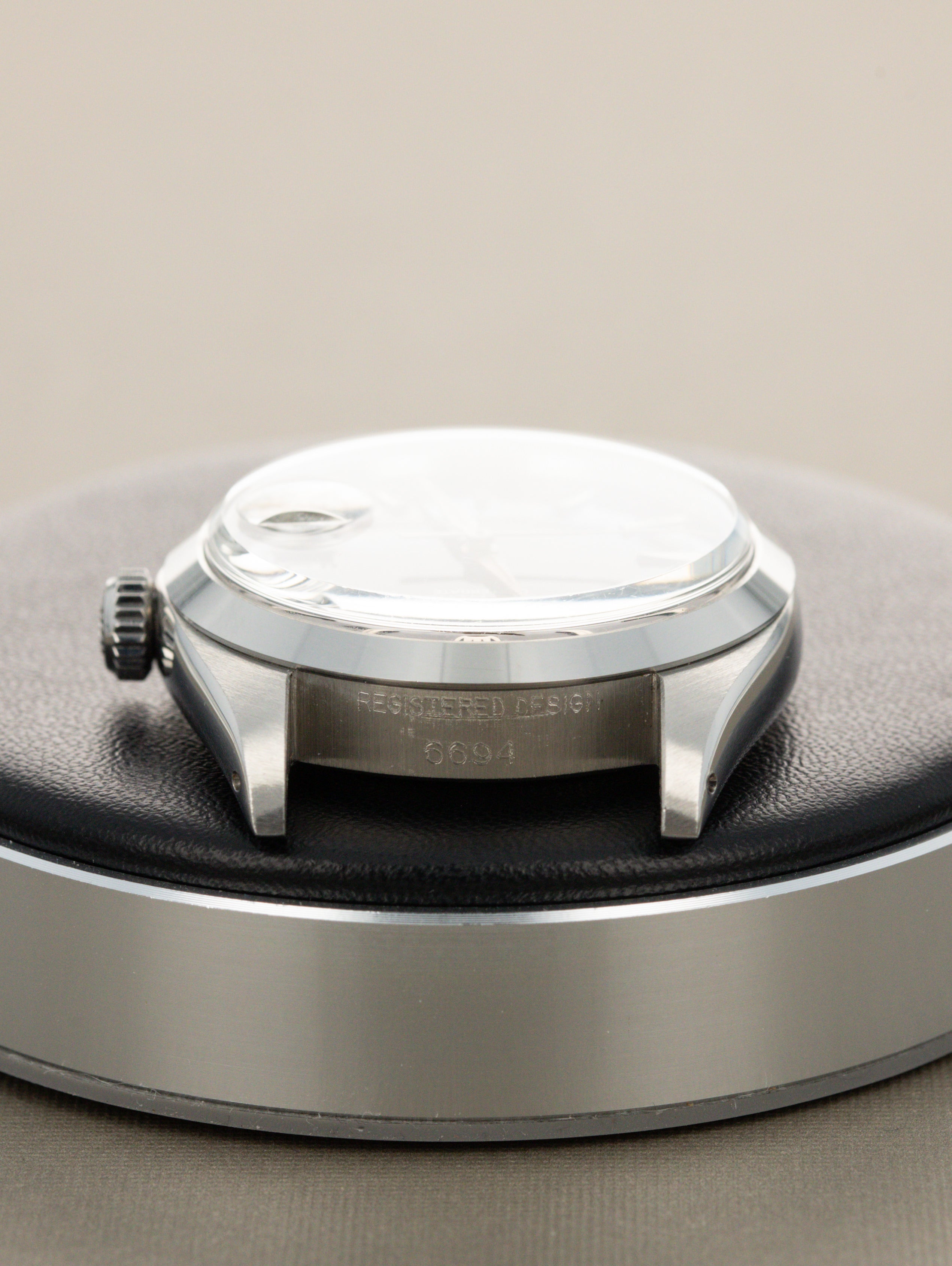 Rolex Oysterdate Precision Ref. 6694 - Black 'Gilt' Dial Unpolished w/ Caseback Sticker