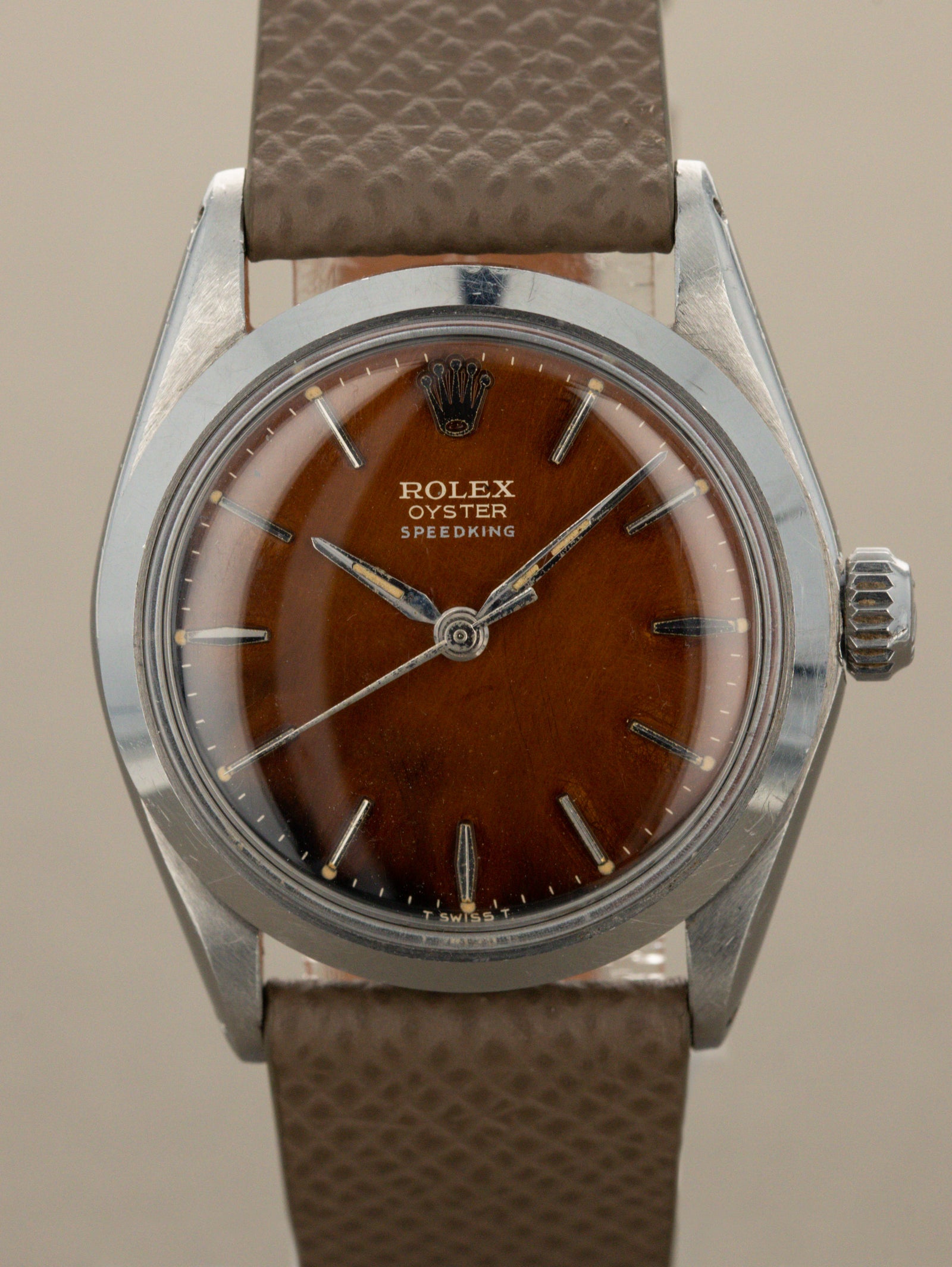 Rolex Oyster Speedking Ref. 6430 - 'Tropical' Gilt Dial Unpolished