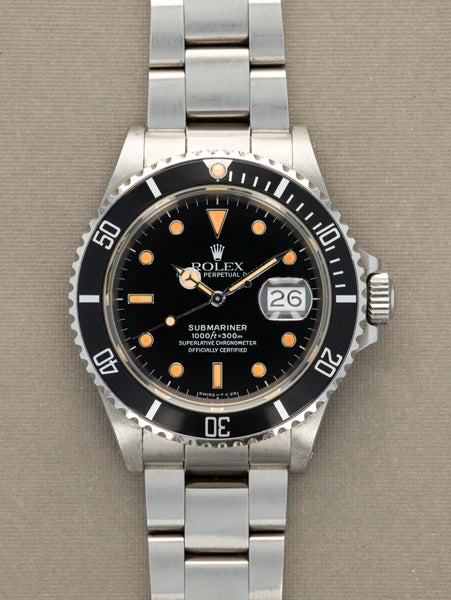 Rolex Submariner Ref. 168000 Pumpkin Unpolished