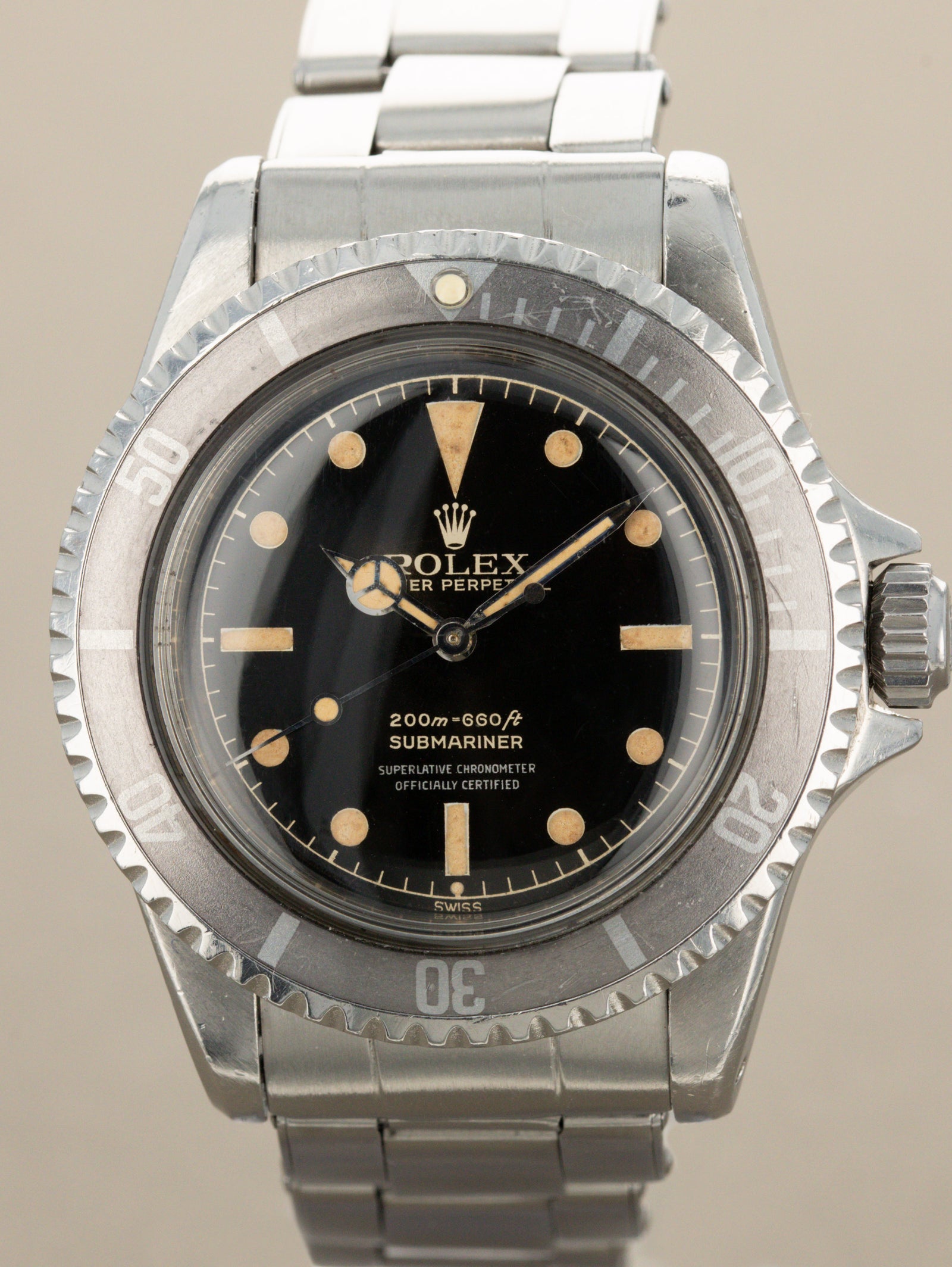 Rolex Submariner Ref. 5512 - 'PCG' W/ 'Chapter Ring Exclamation Point' Gilt Dial & 'Ghost' Insert Unpolished