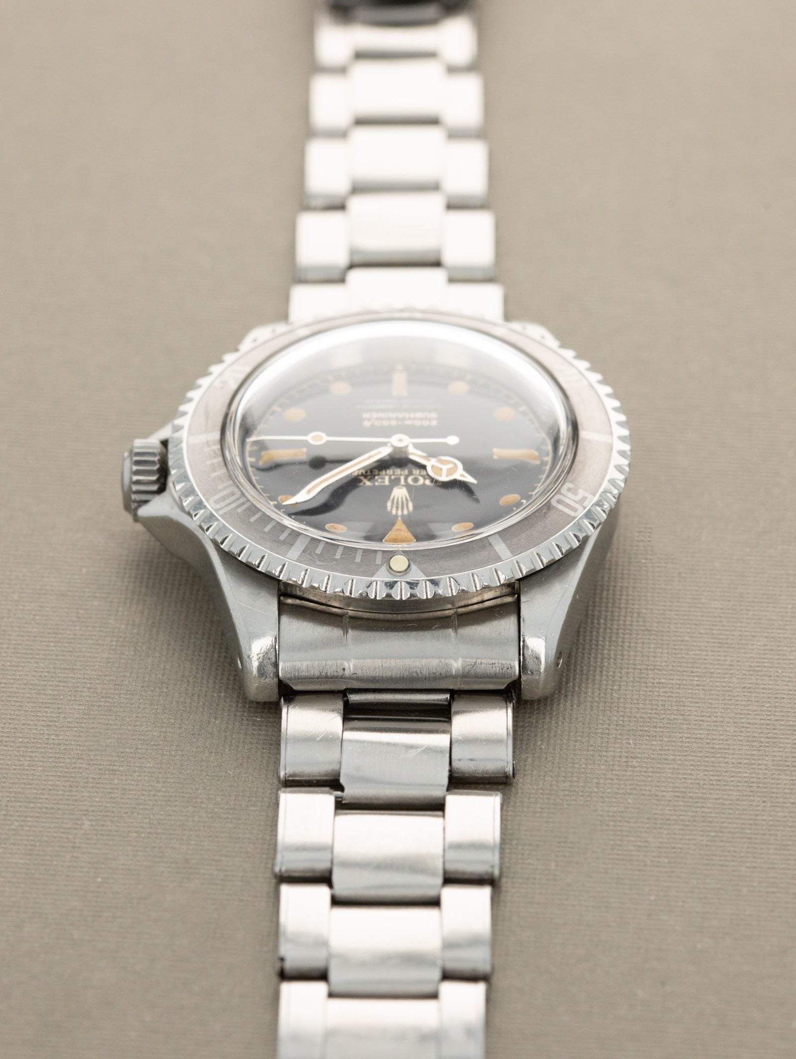 Rolex Submariner Ref. 5512 - 'PCG' W/ 'Chapter Ring Exclamation Point' Gilt Dial & 'Ghost' Insert Unpolished