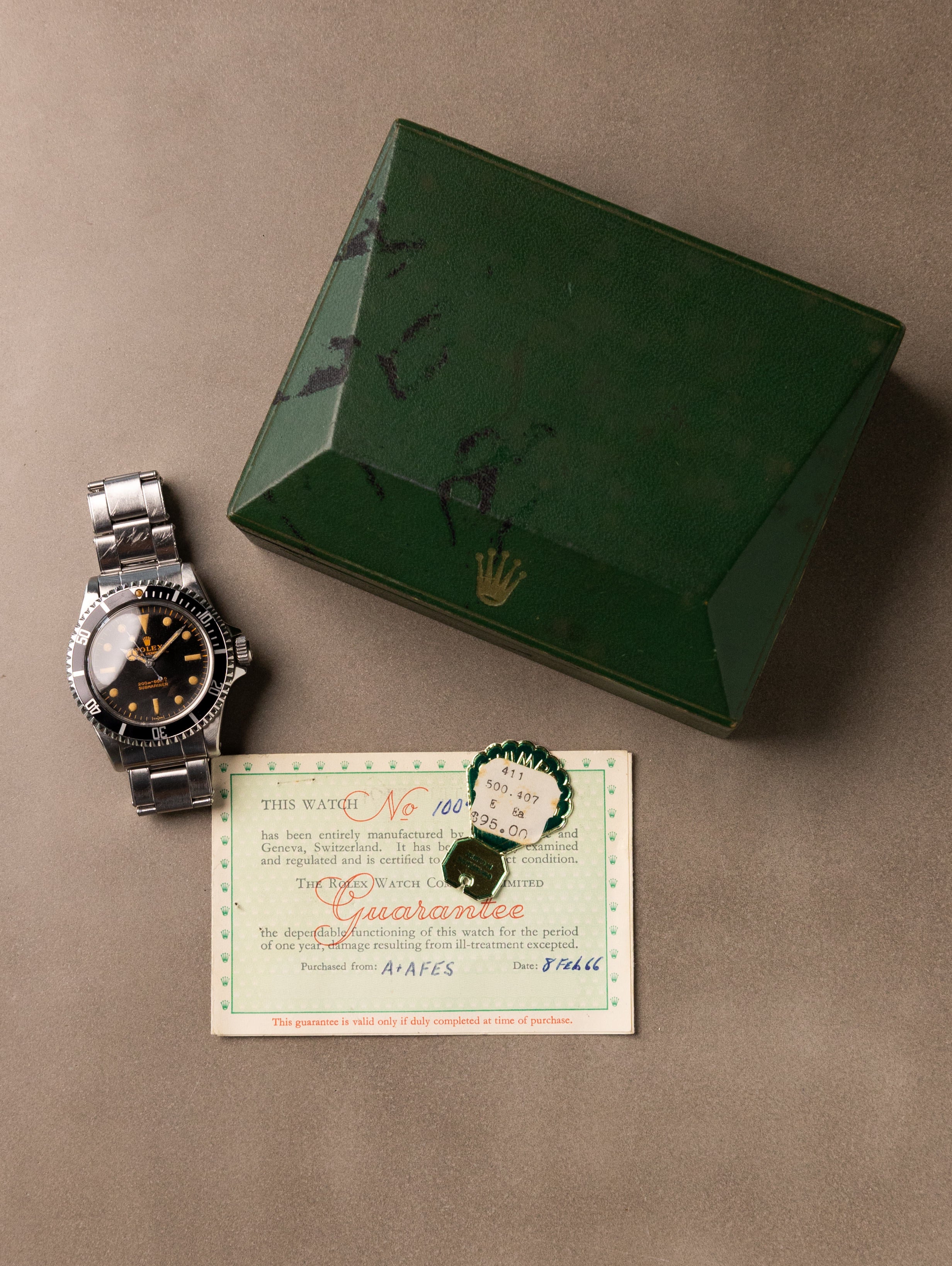 Rolex Submariner Ref. 5513 'PCG' - 'Gilt Underline Pumpkin' Dial W/ Box & Papers