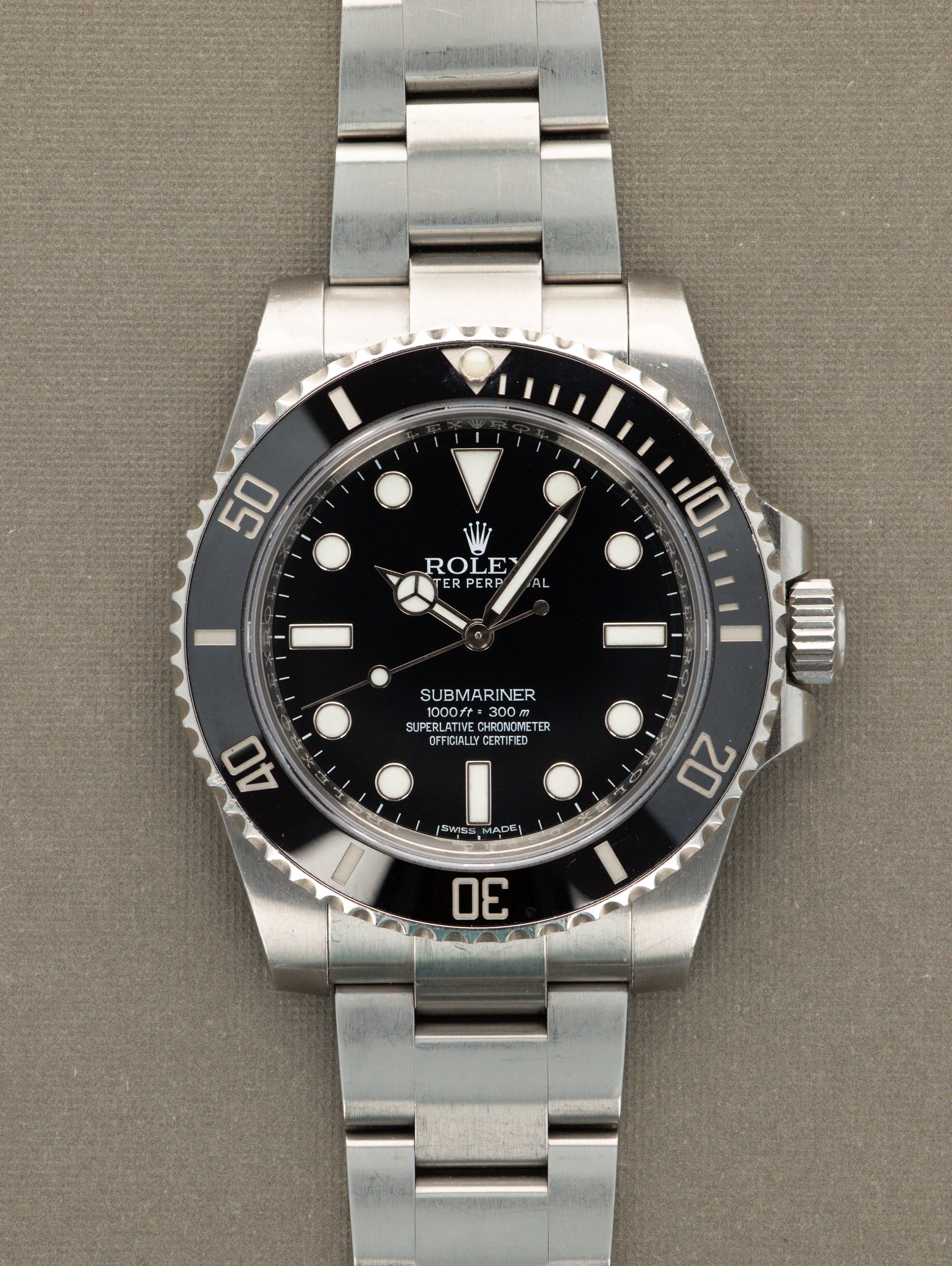 Rolex Submariner Ref. 114060 - 'No Date' Unpolished Full Set