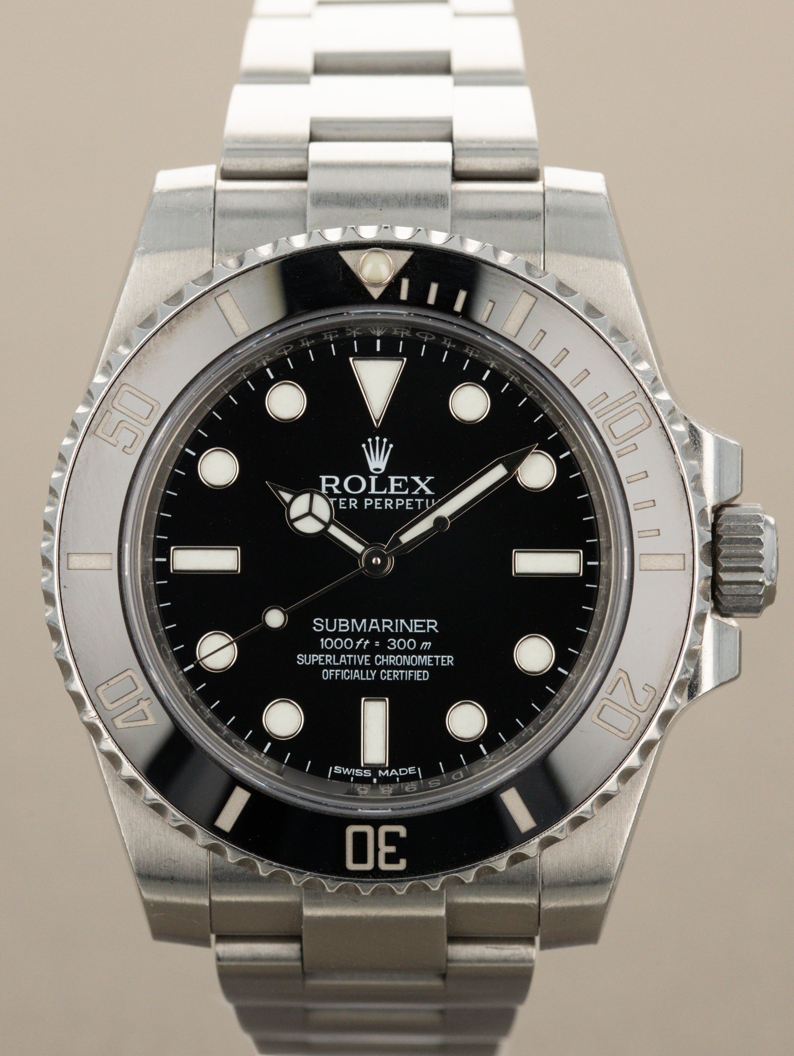 Rolex Submariner Ref. 114060 - 'No Date' Unpolished Full Set