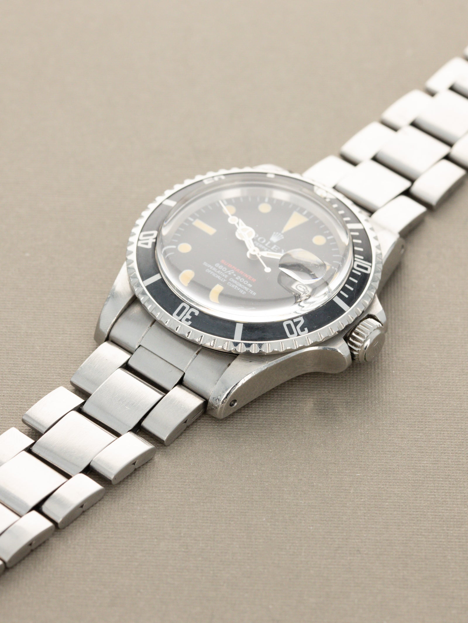 Rolex Submariner Date Ref. 1680 - 'Red Sub' Unpolished W/ Box & Papers