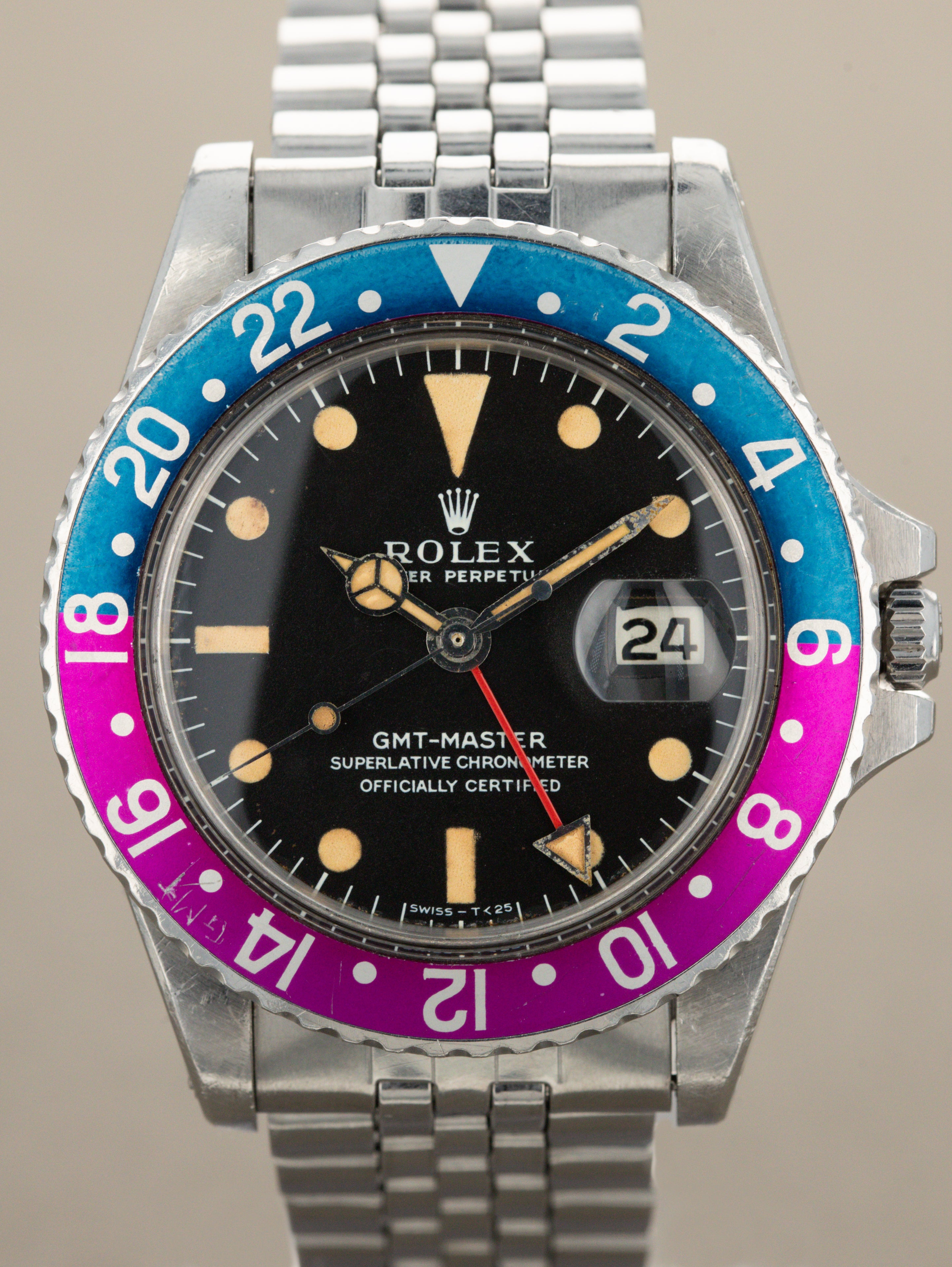 Rolex GMT-Master Ref. 1675 - 'Fuchsia' MK1 Unpolished