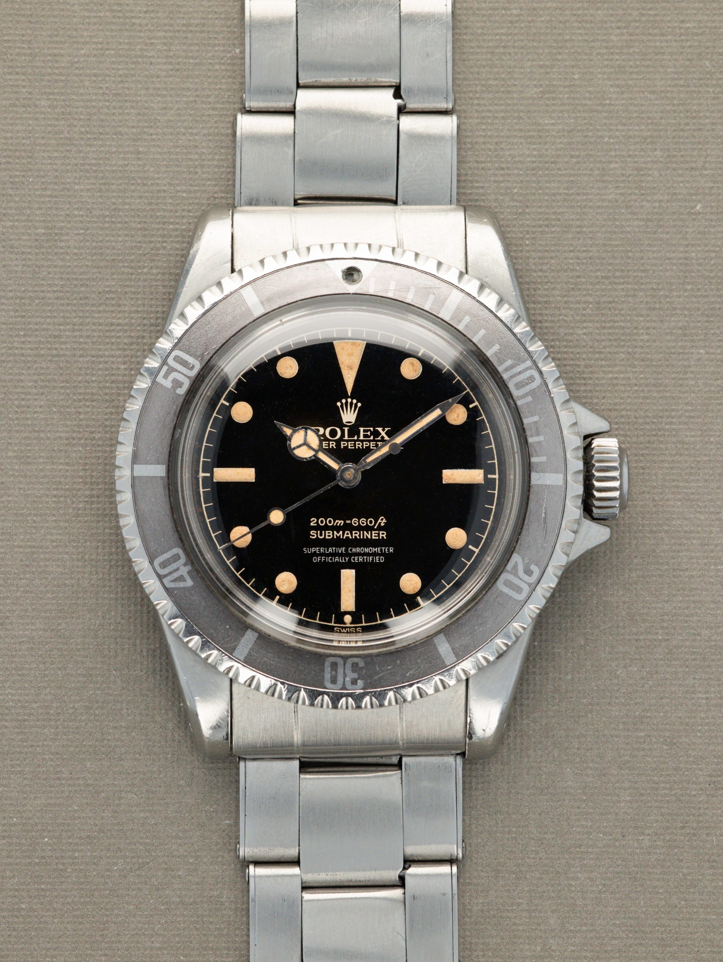 Rolex Submariner Ref. 5512 - Gilt 4-Line Chapter Ring PCG Exclamation Point
