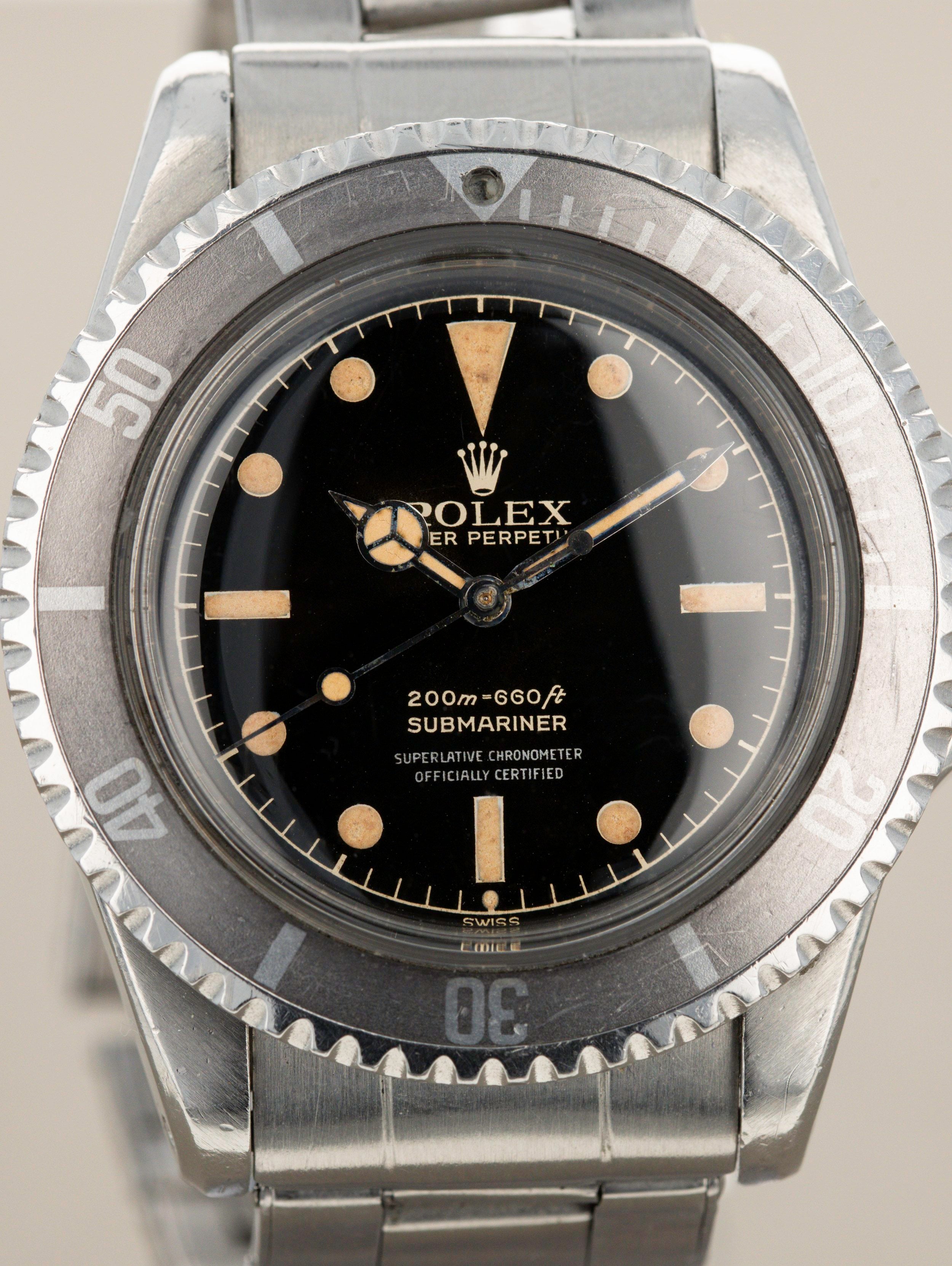 Rolex Submariner Ref. 5512 - Gilt 4-Line Chapter Ring PCG Exclamation Point