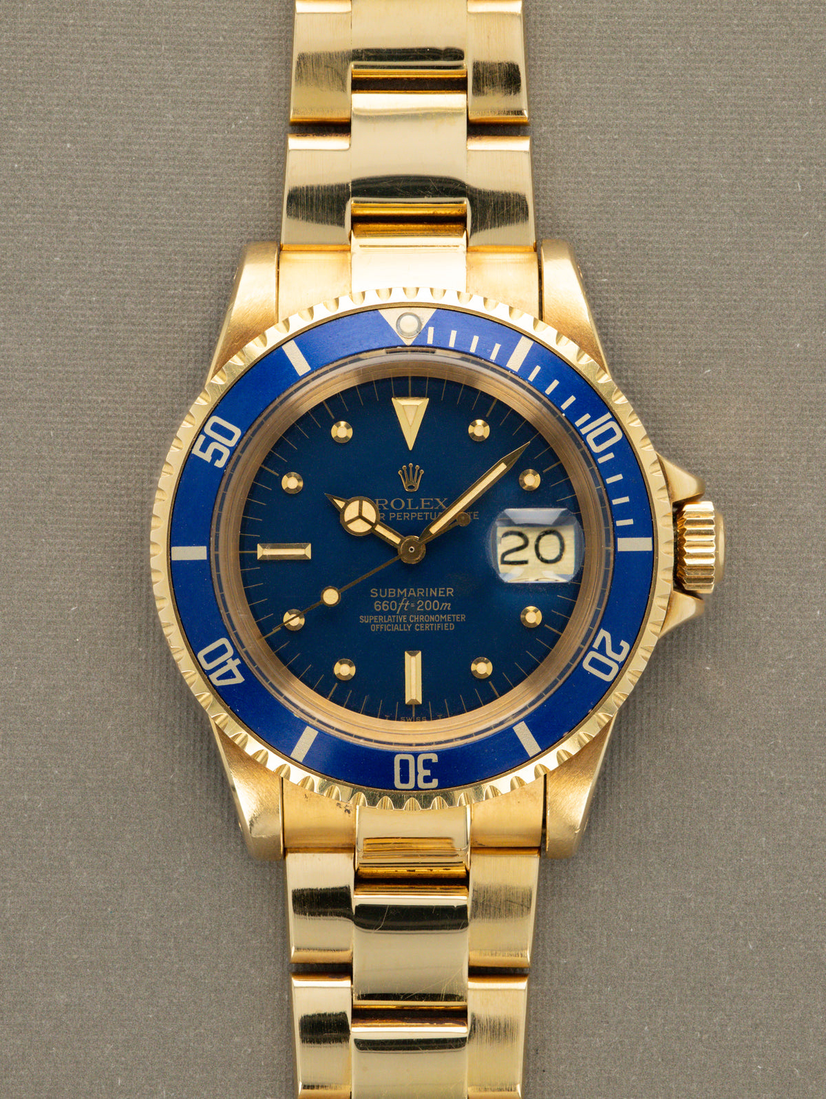 Rolex Submariner Date Ref. 1680/8 - Satin Blue 'Nipple' Dial