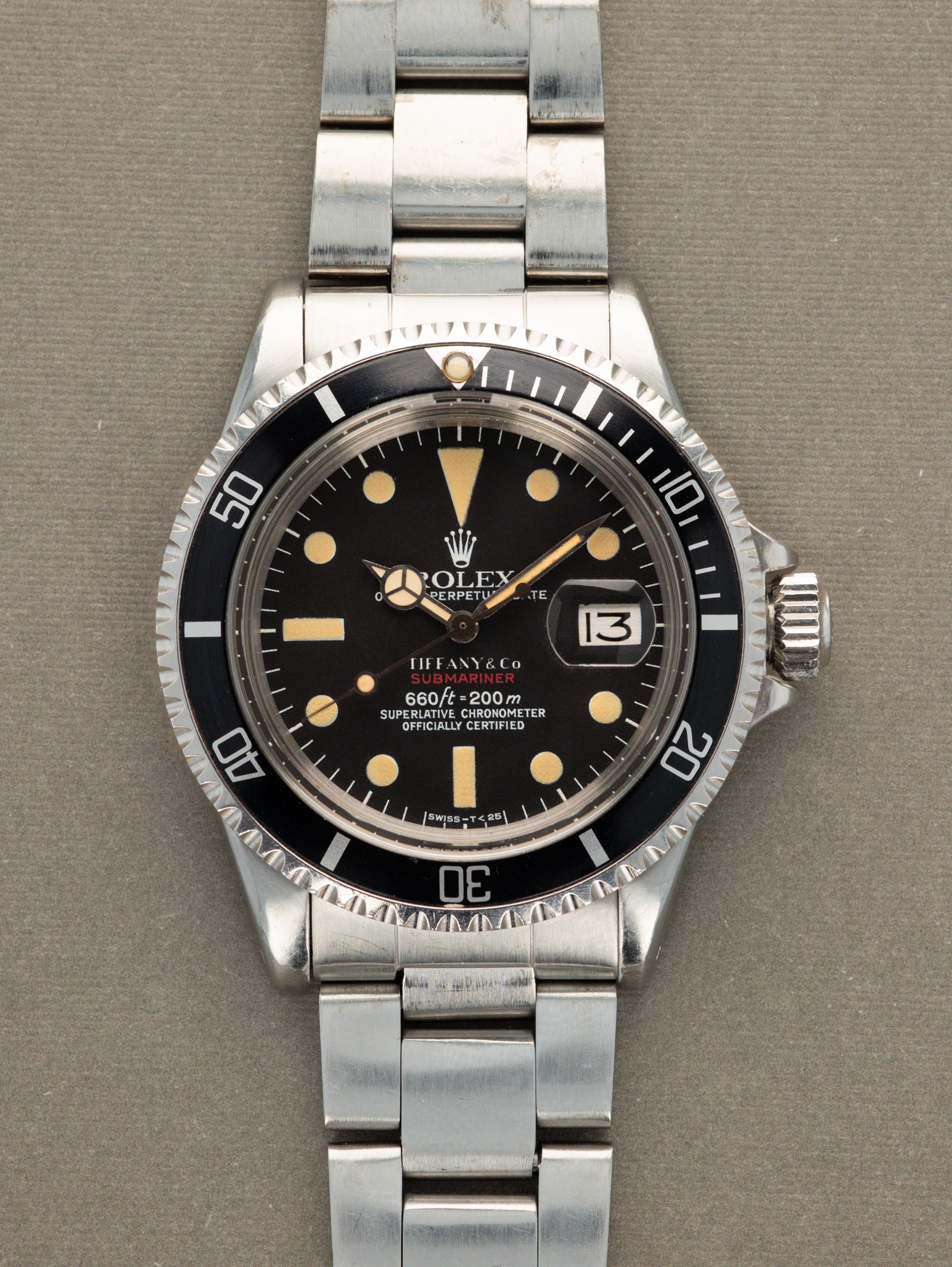 Rolex Submariner Date Ref. 1680 Red Sub Tiffany Co