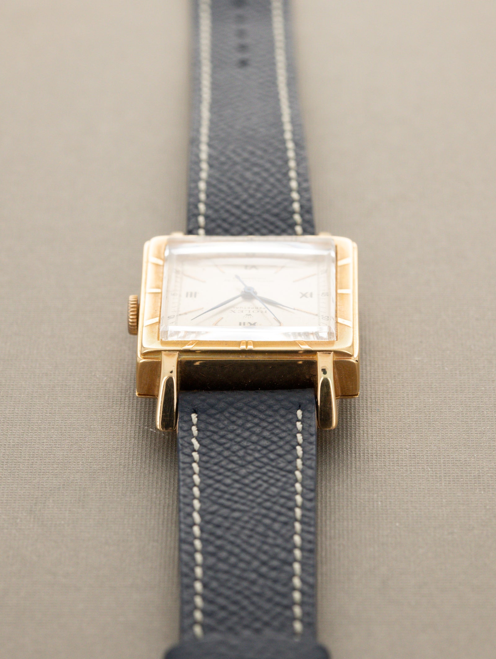 Rolex Square 'Perpetual' Dress Watch - Satin Silver Dial