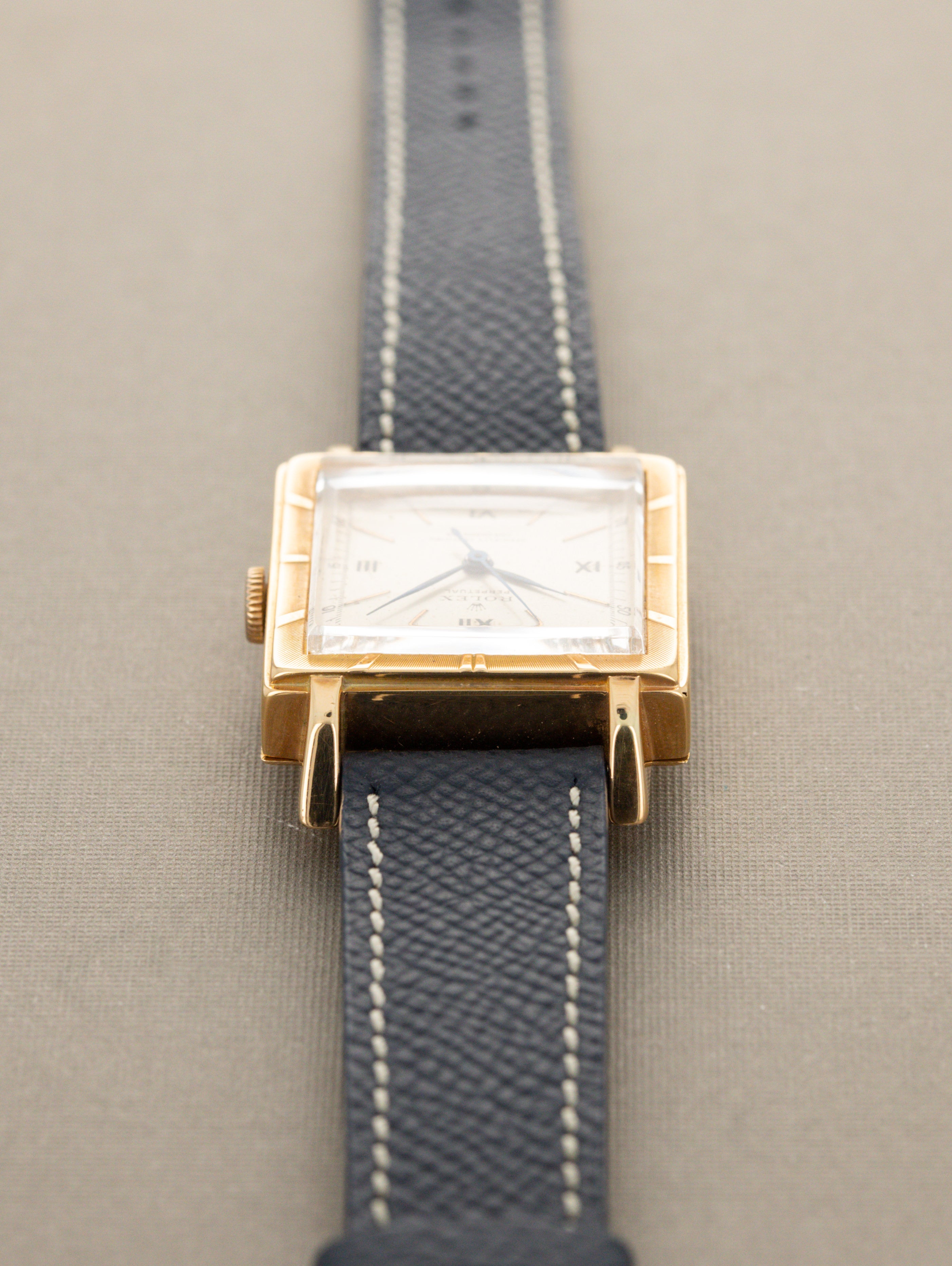 Rolex Square 'Perpetual' Dress Watch - Satin Silver Dial