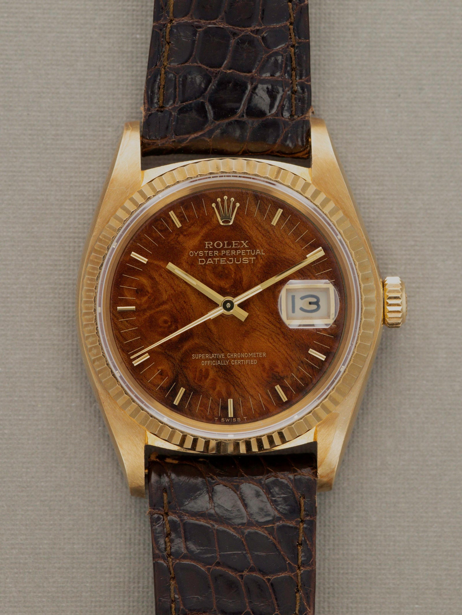 Rolex Datejust Ref. 16018 New Old Stock Burlwood