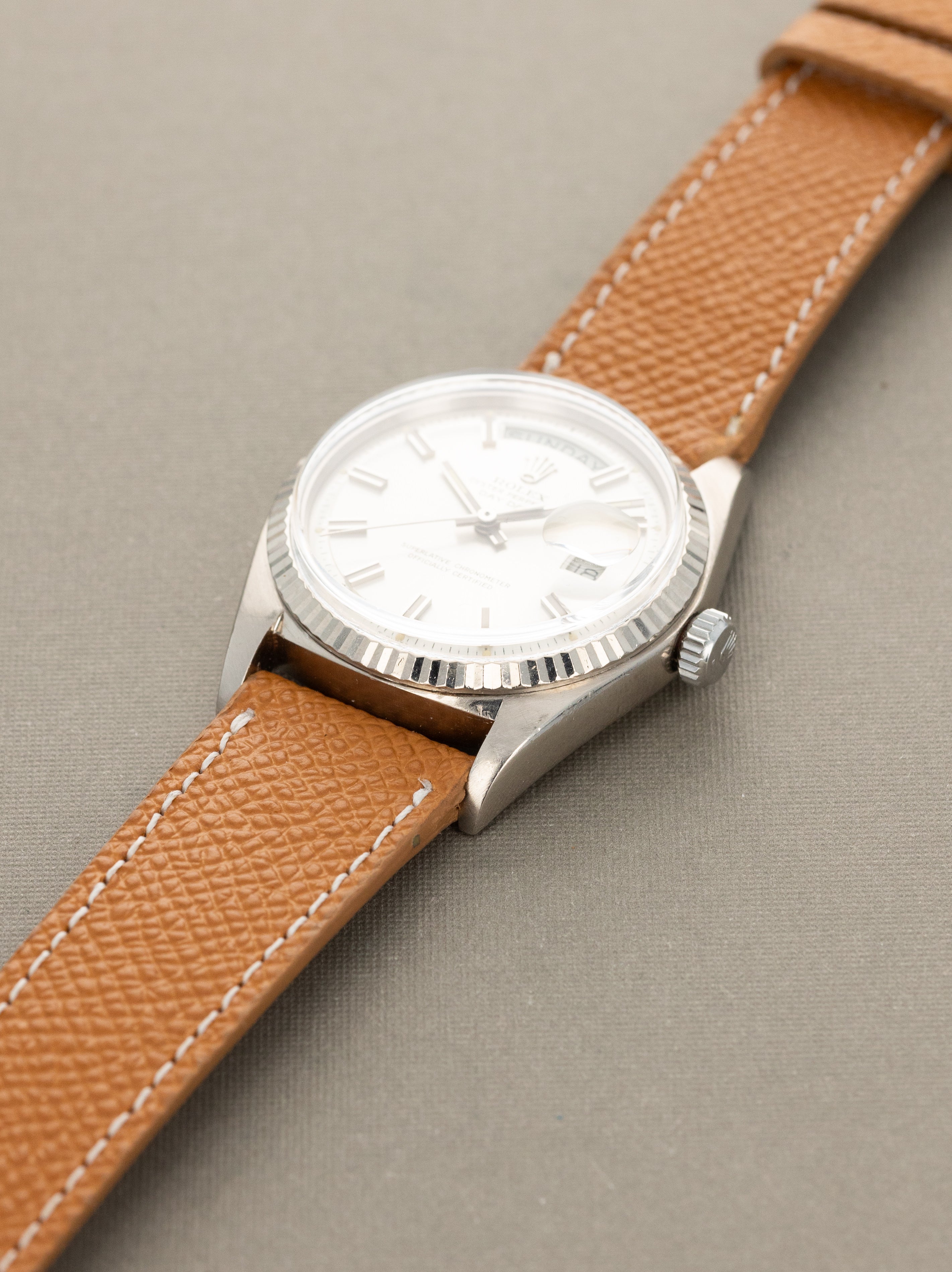 Rolex Day-Date Ref. 1803/9 - Sunburst Silver 'Wideboy' Dial