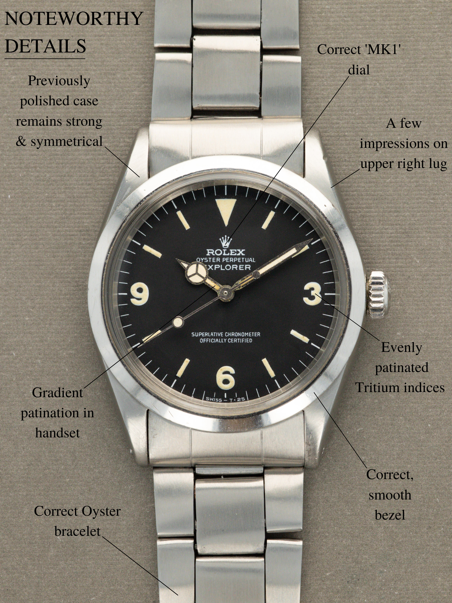 Rolex Explorer I Ref. 1016 - 'Frog Foot'