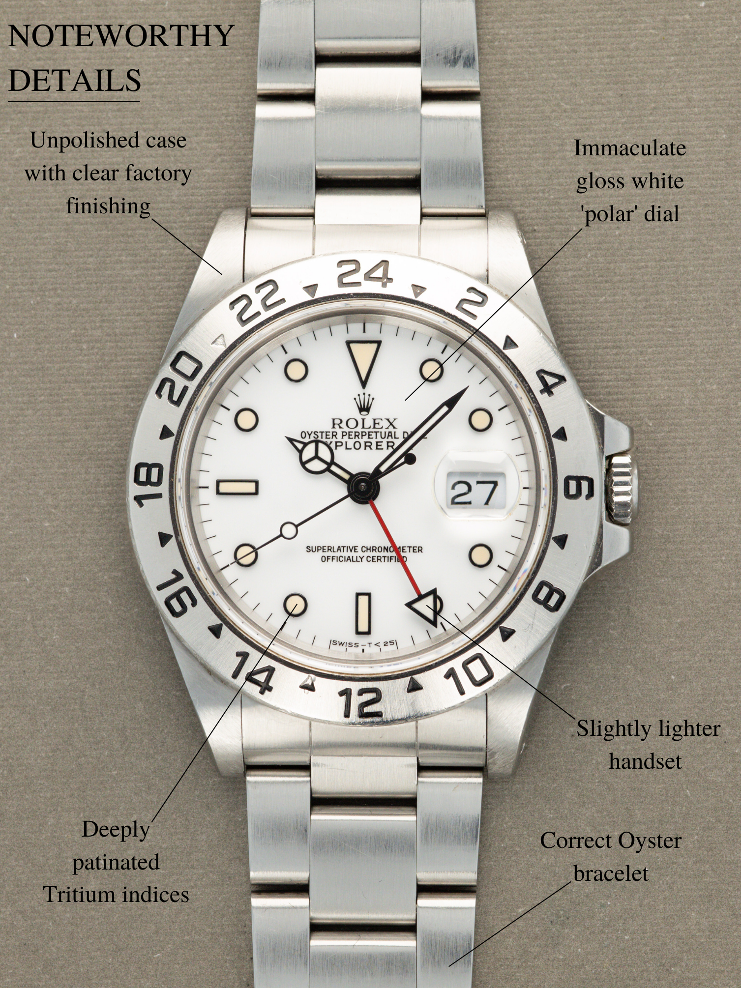 Rolex Explorer II Ref. 16570 - 'Chicchi Di Mais' Unpolished