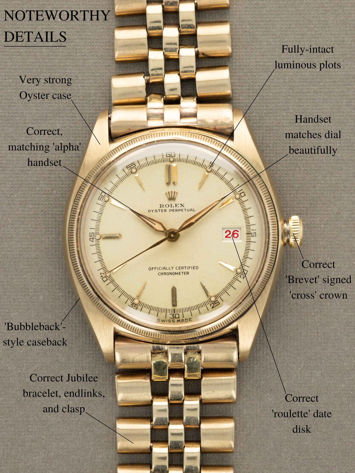 Rolex Datejust Ref. 4467 - 'Ovettone' w/ 'Roulette' Date