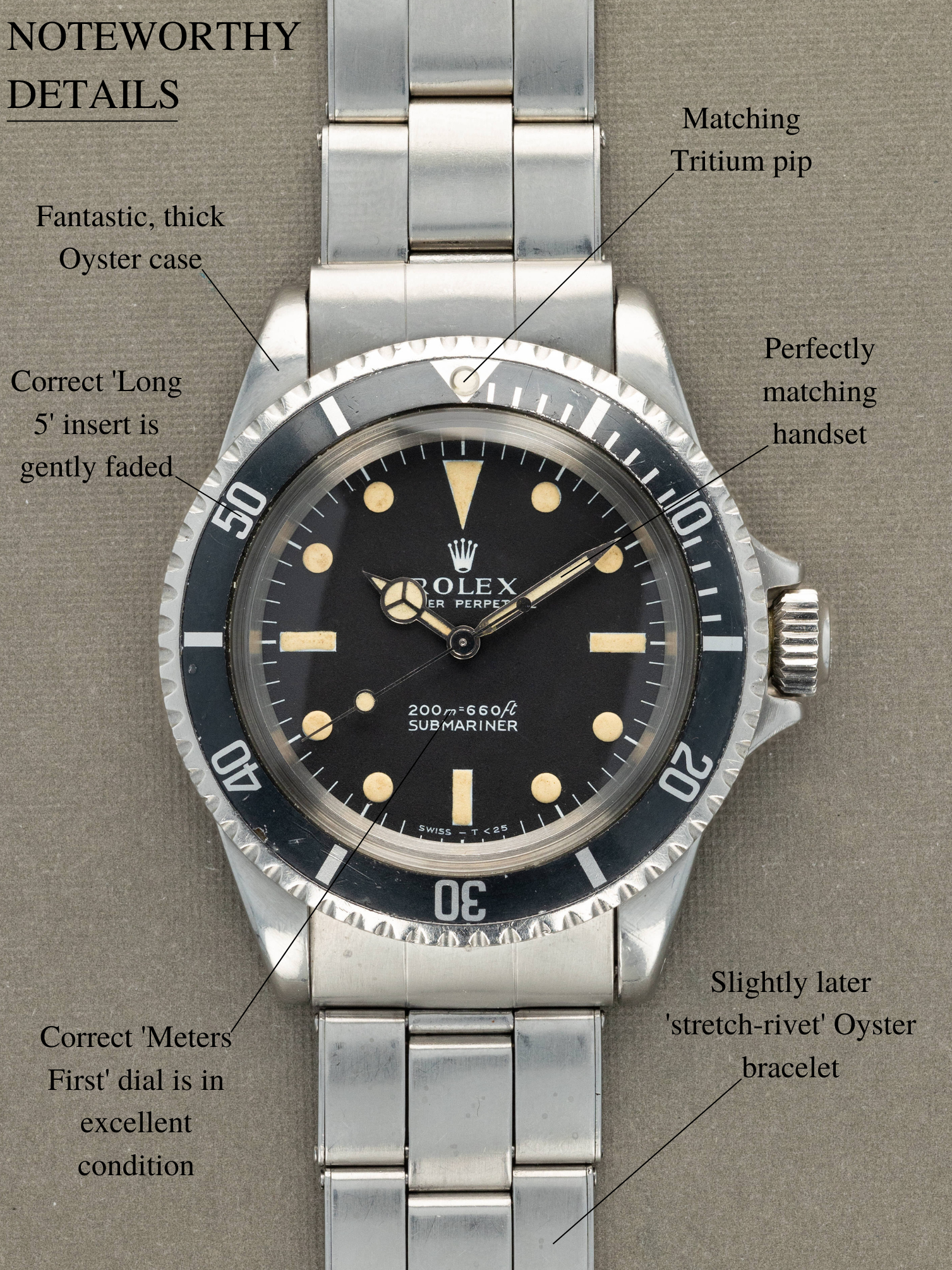 Rolex Submariner Ref. 5513 - 'Meters First' Dial