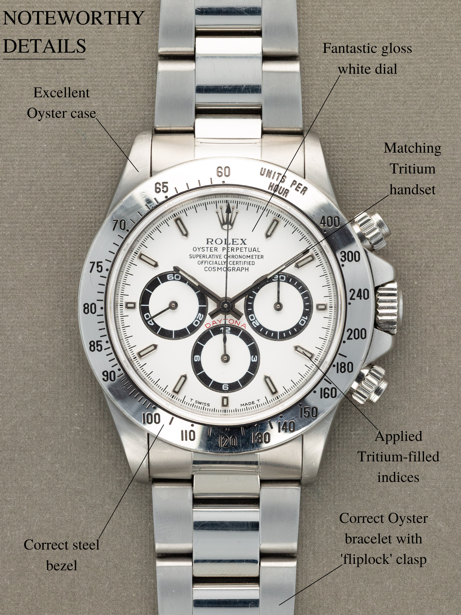 Rolex Daytona Ref. 16520 'Zenith' - White Dial