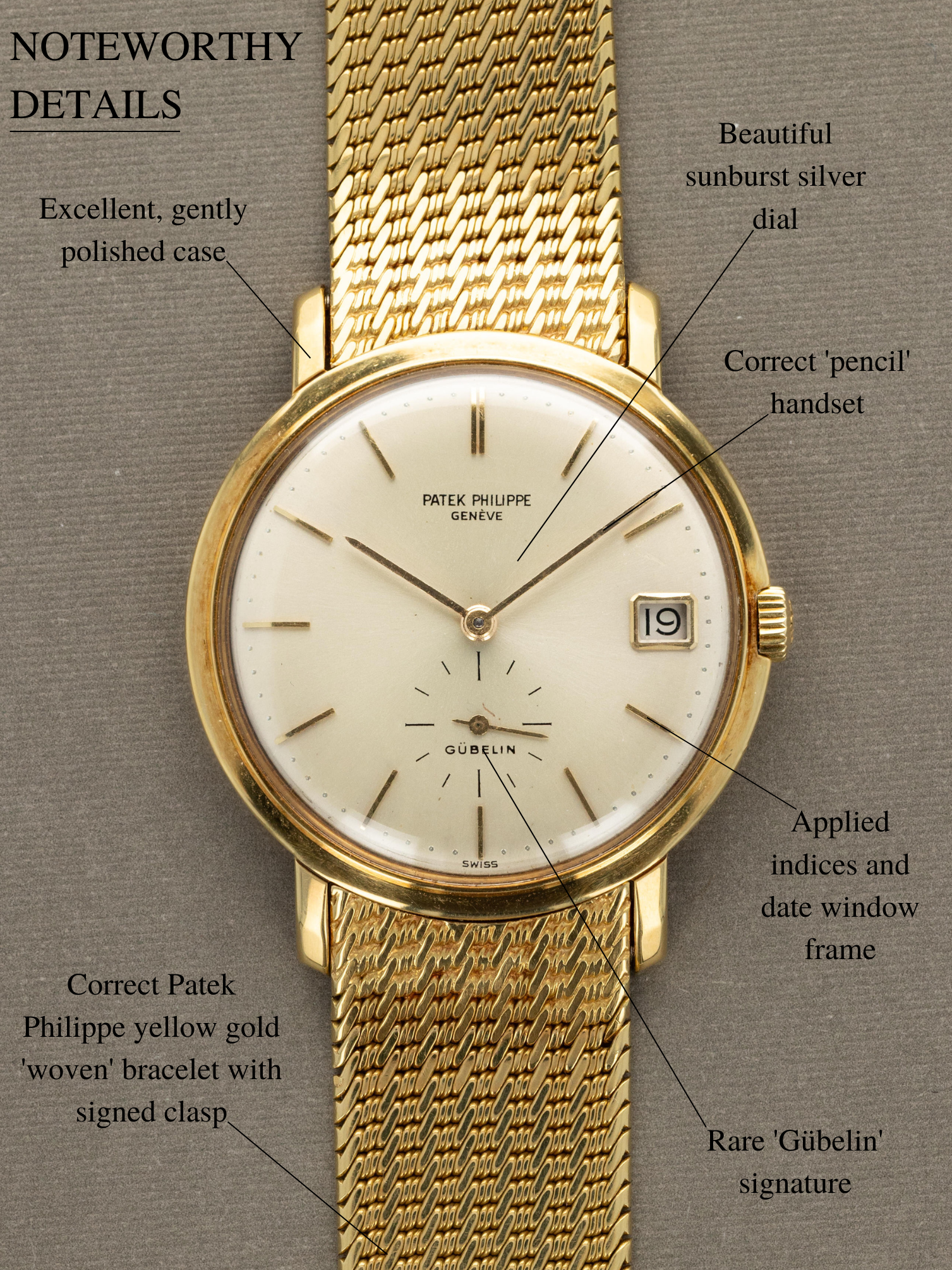 Patek Philippe Calatrava Ref. 3445J - 'Gübelin' Dial