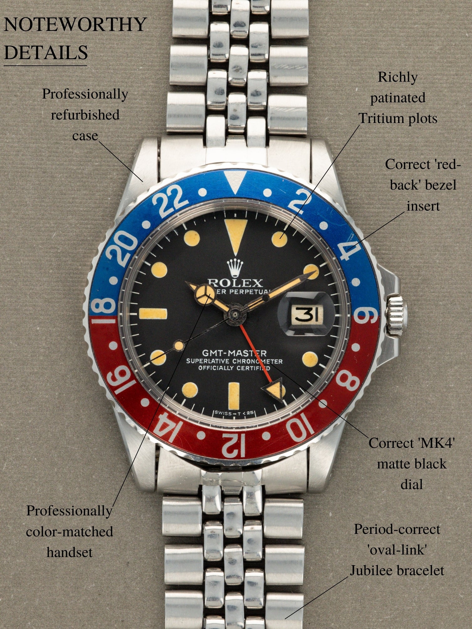 Rolex GMT-Master Ref. 1675 - 'Pepsi' MK4