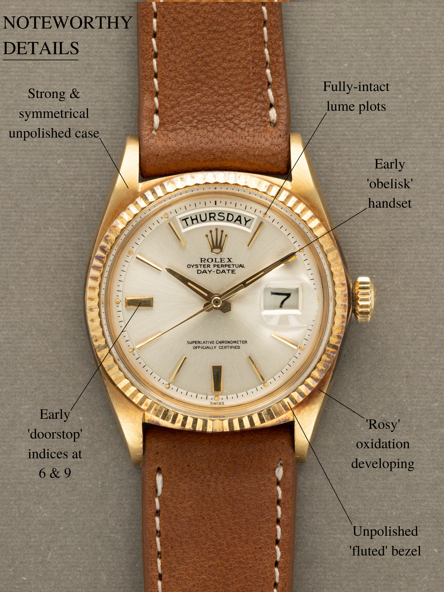 Rolex Day-Date Ref. 1803 - 'Doorstop' Dial Unpolished