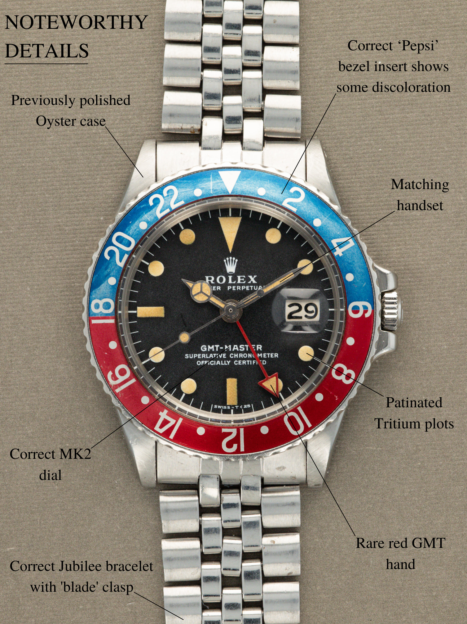 Rolex GMT-Master Ref. 1675 - 'MK2' Dial