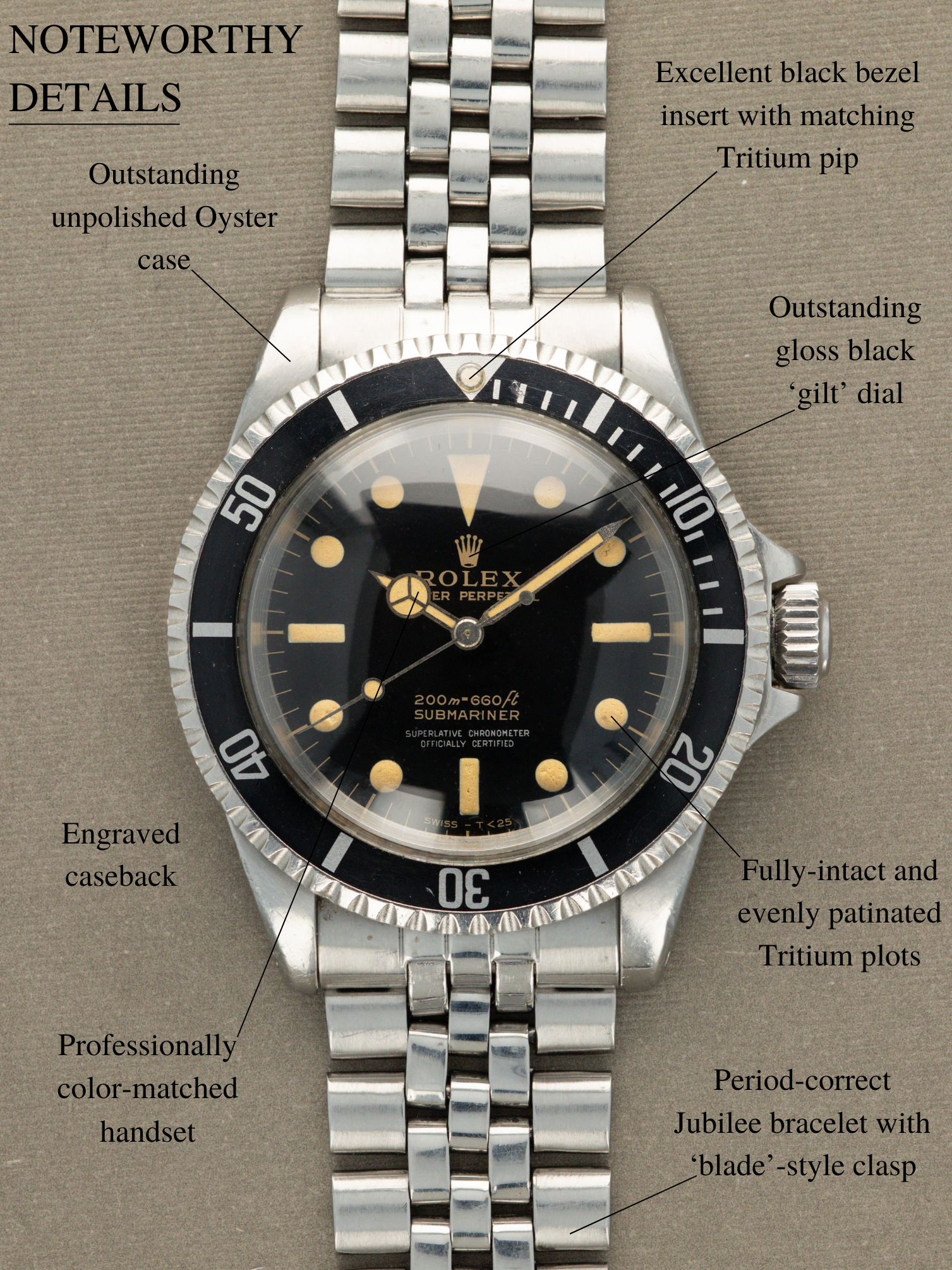 Rolex Submariner Ref. 5512 - 'Gilt' Unpolished