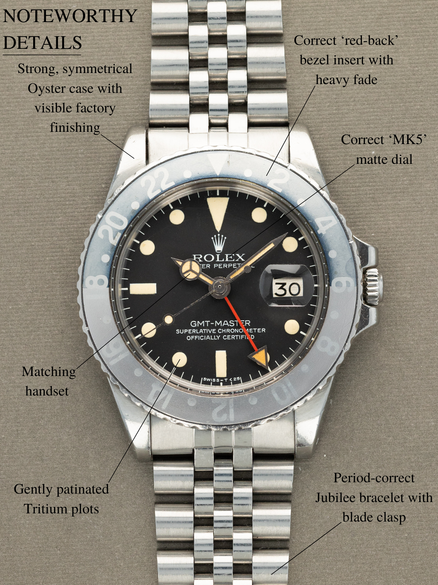 Rolex GMT-Master Ref. 1675 - 'MK5' Dial