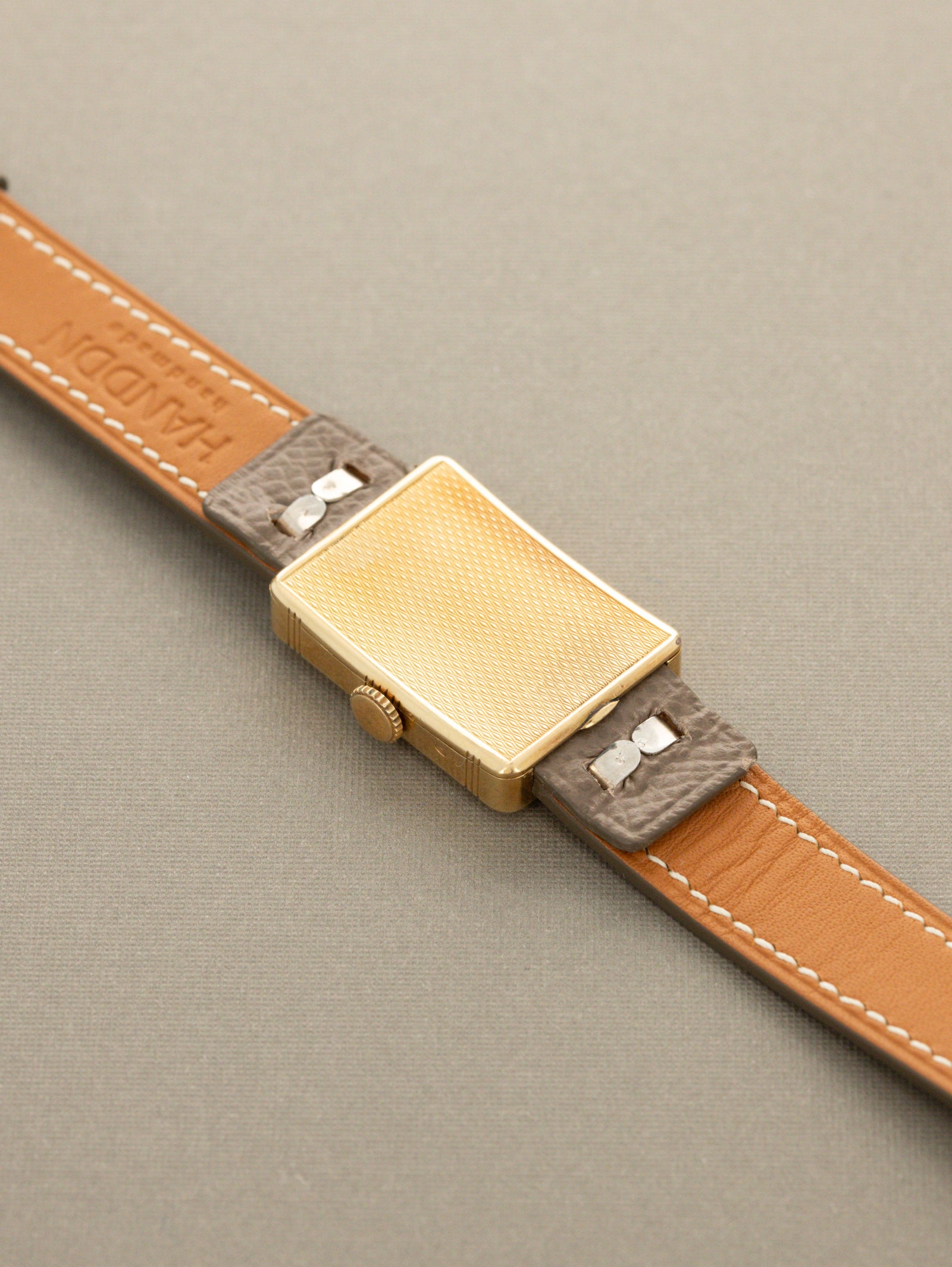 Tavannes Yellow Gold Rectangular Dress Watch - Unpolished