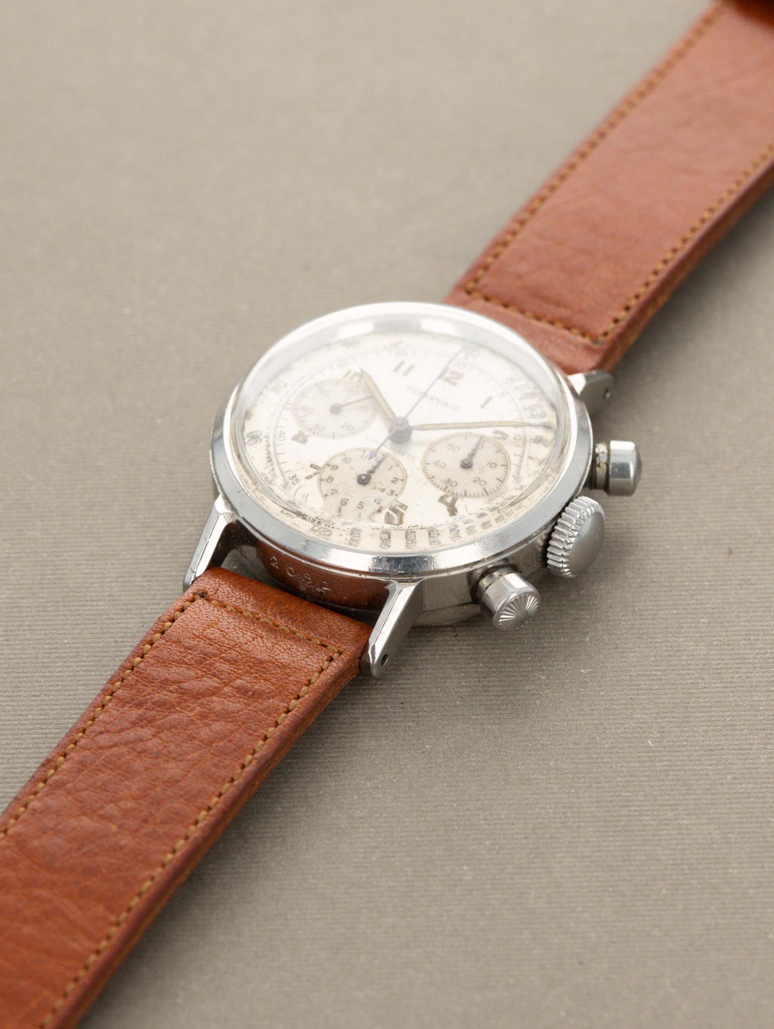 Movado M95 Chronograph Ref. 19018 - 'Tiffany & Co.' Signed Dial