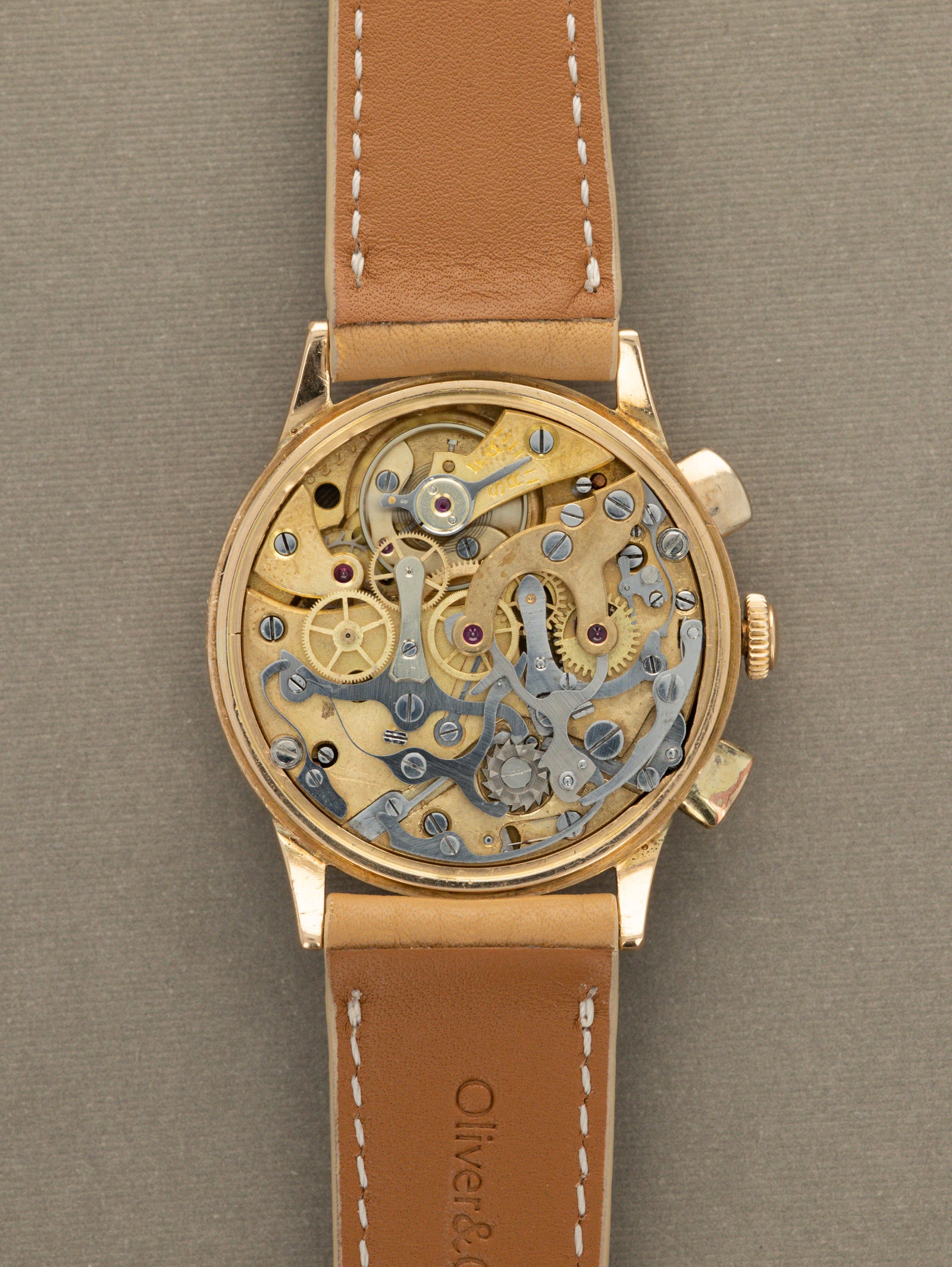 Tissot 15TL Rose Gold Chronograph - Black 'Gilt' Multi-Scale' Dial