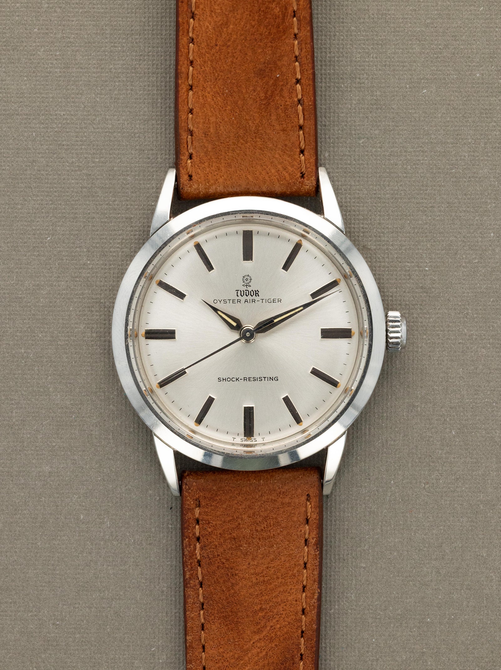 Tudor Oyster Air-Tiger Ref. 7957 - Sunburst Silver 'Rose' Dial
