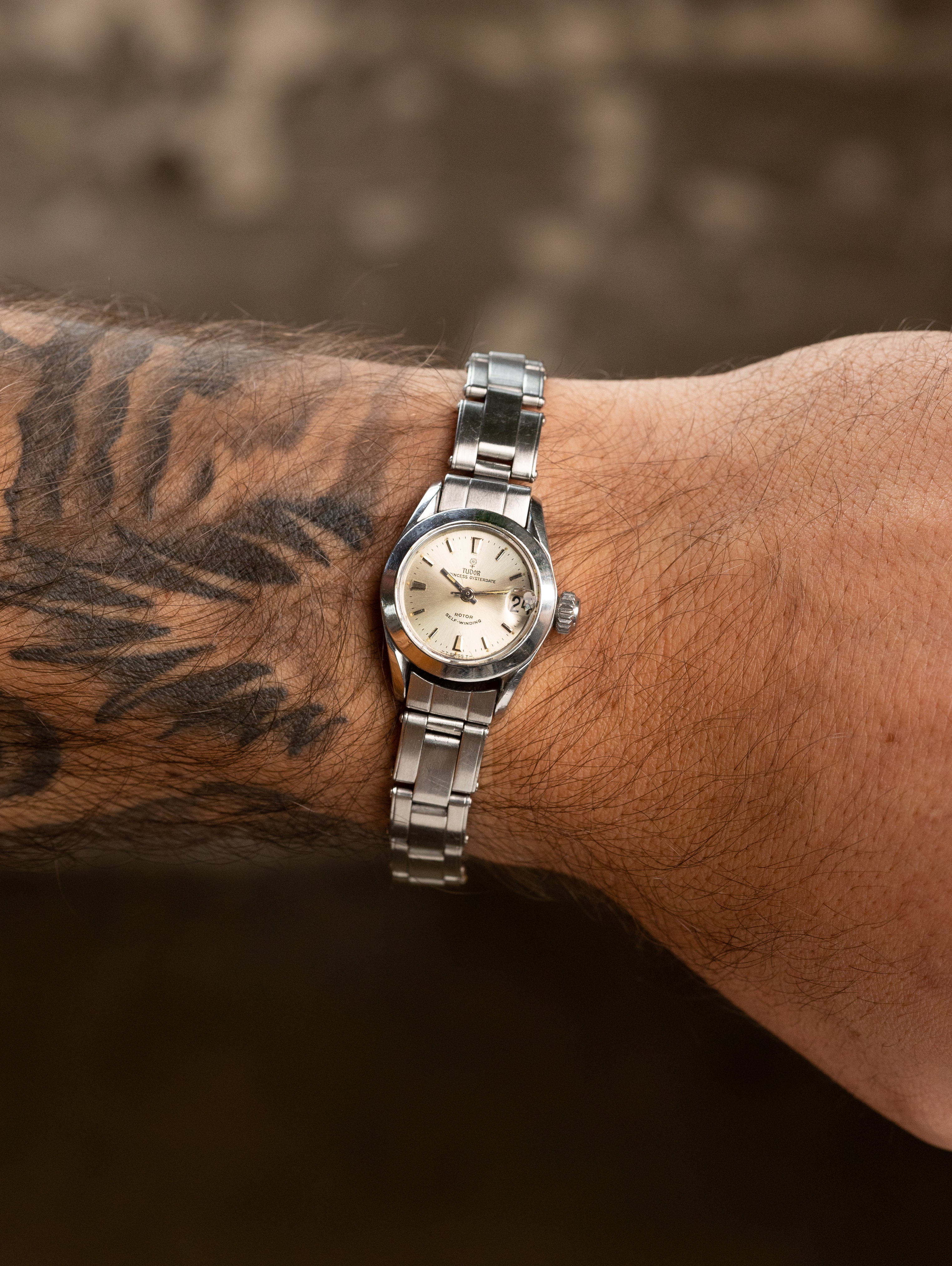 Tudor Princess Oysterdate Ref. 7581 - Sunburst Silver 'Rose